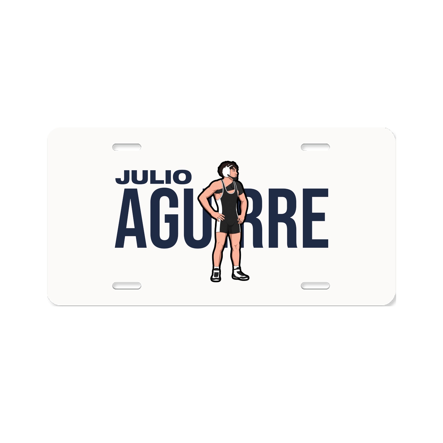 License Plate — Player Name in Classic