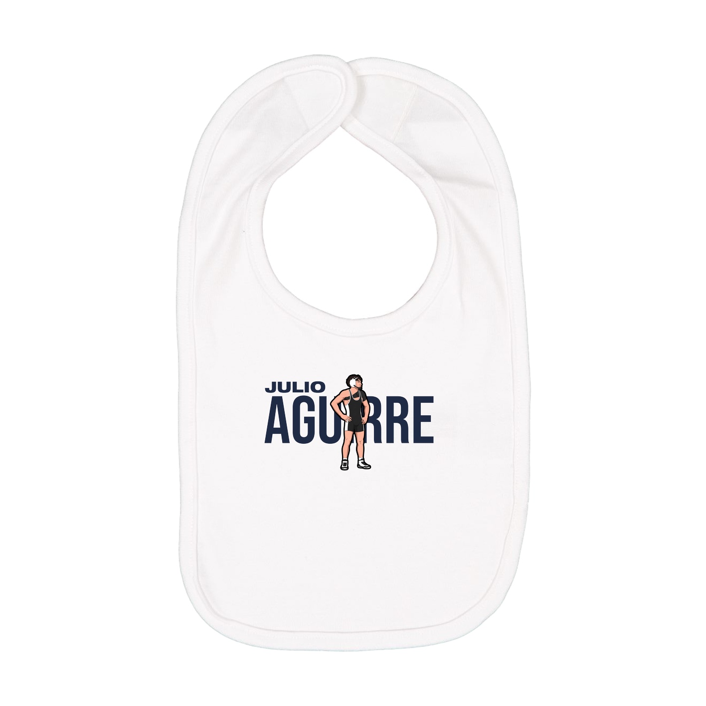 Infant Bib — Player Name in White