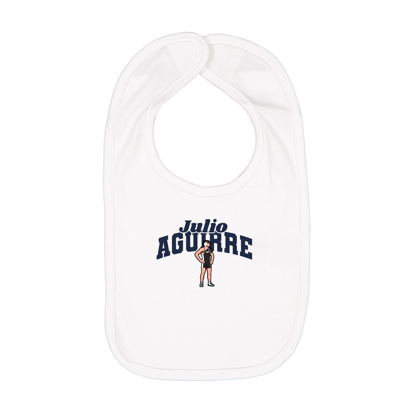 Infant Bib — Signature Arch in White