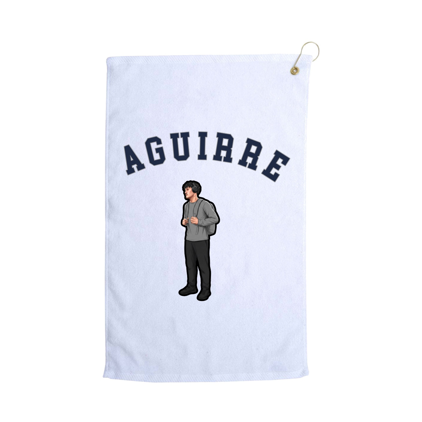 Golf Towel — Shirsey Arch in White