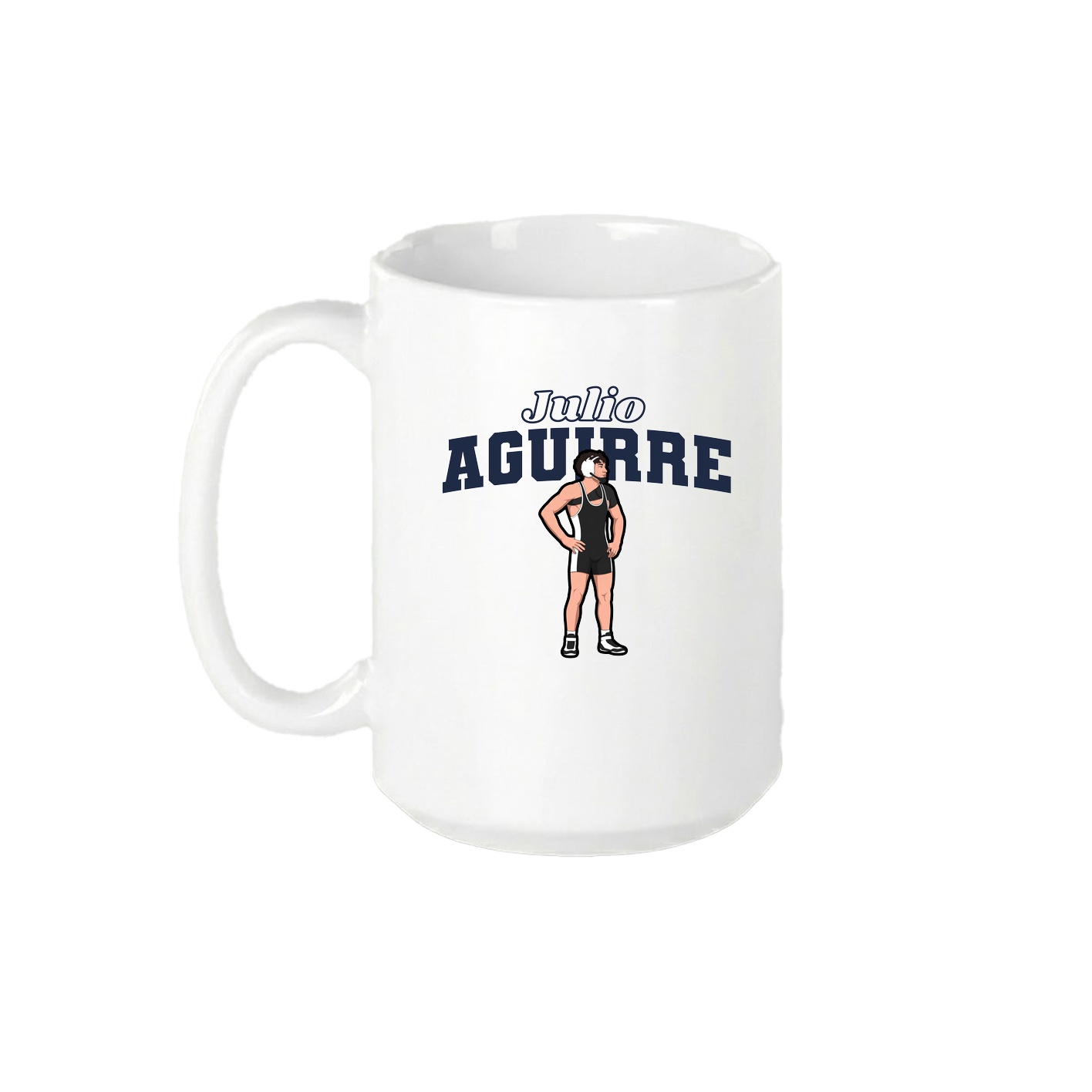 15oz Coffee Mug — Name Arch in White