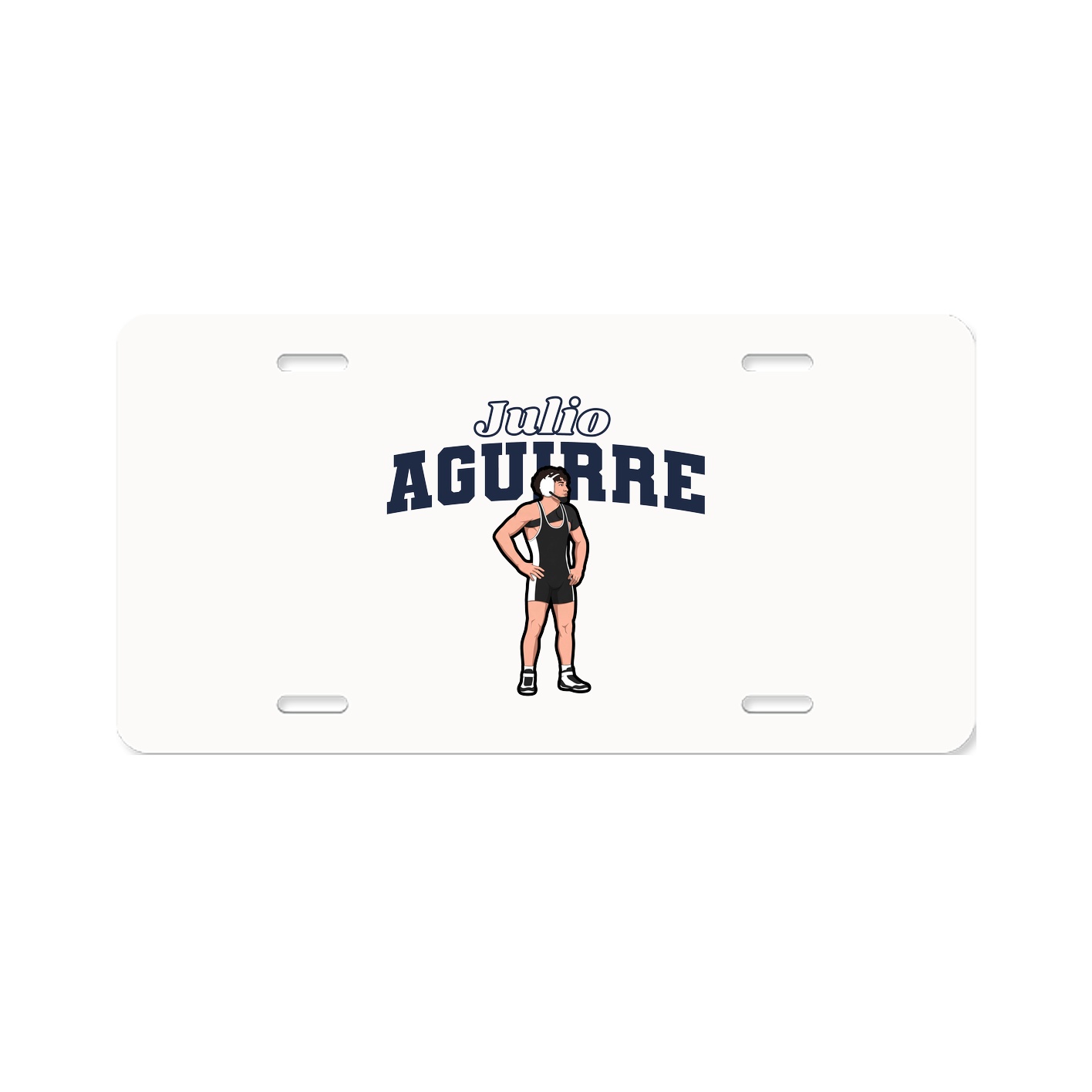 License Plate — Name Arch in Classic