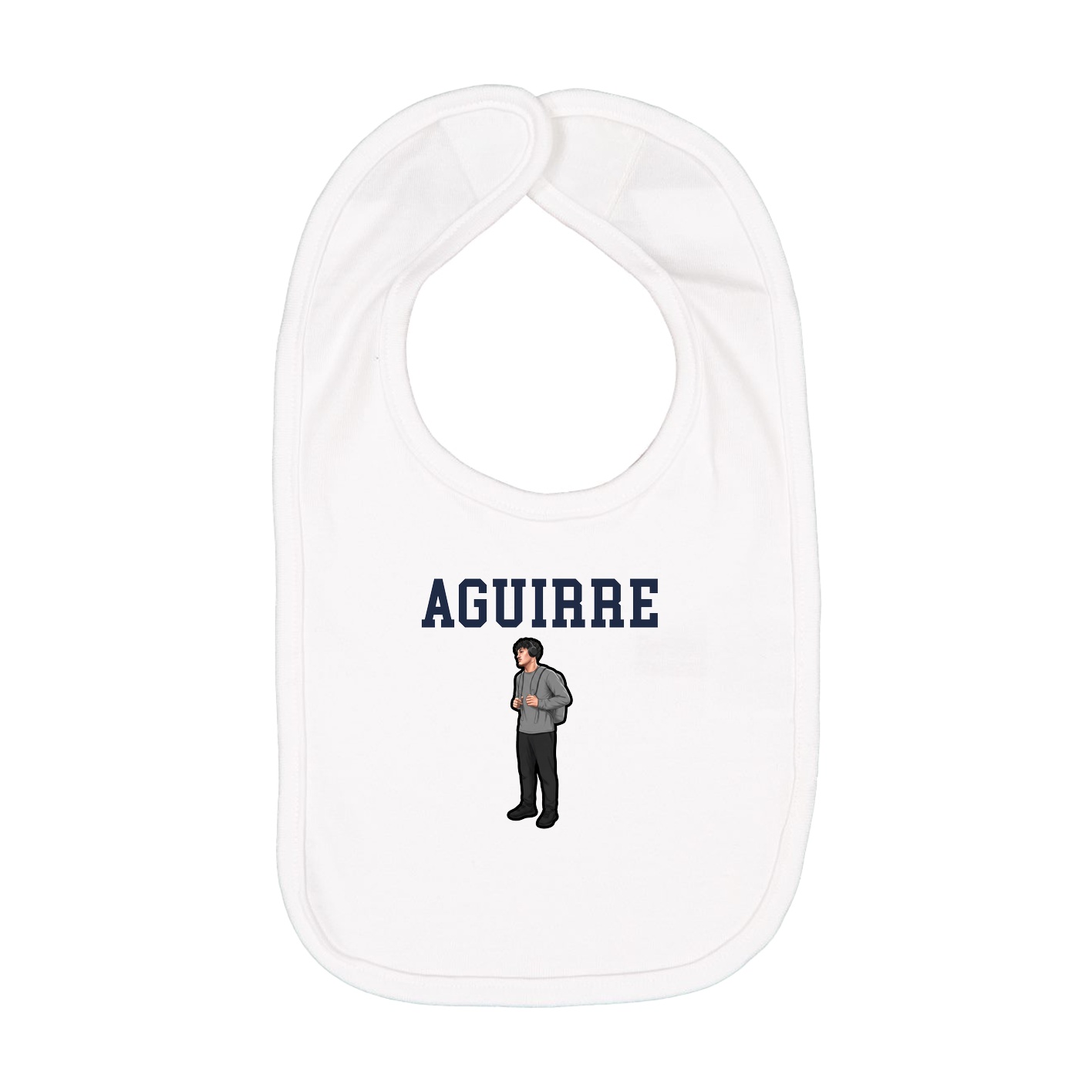 Infant Bib — Shirsey in White