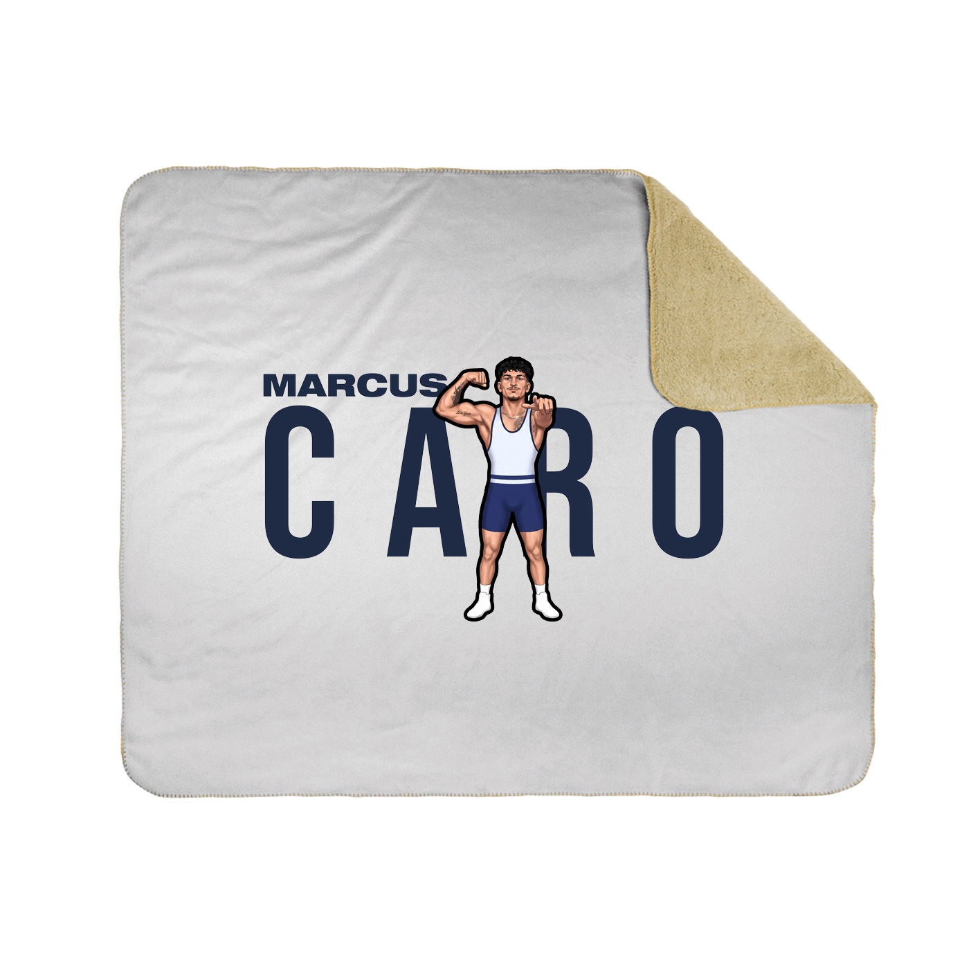 Throw Blanket — Player Name in White