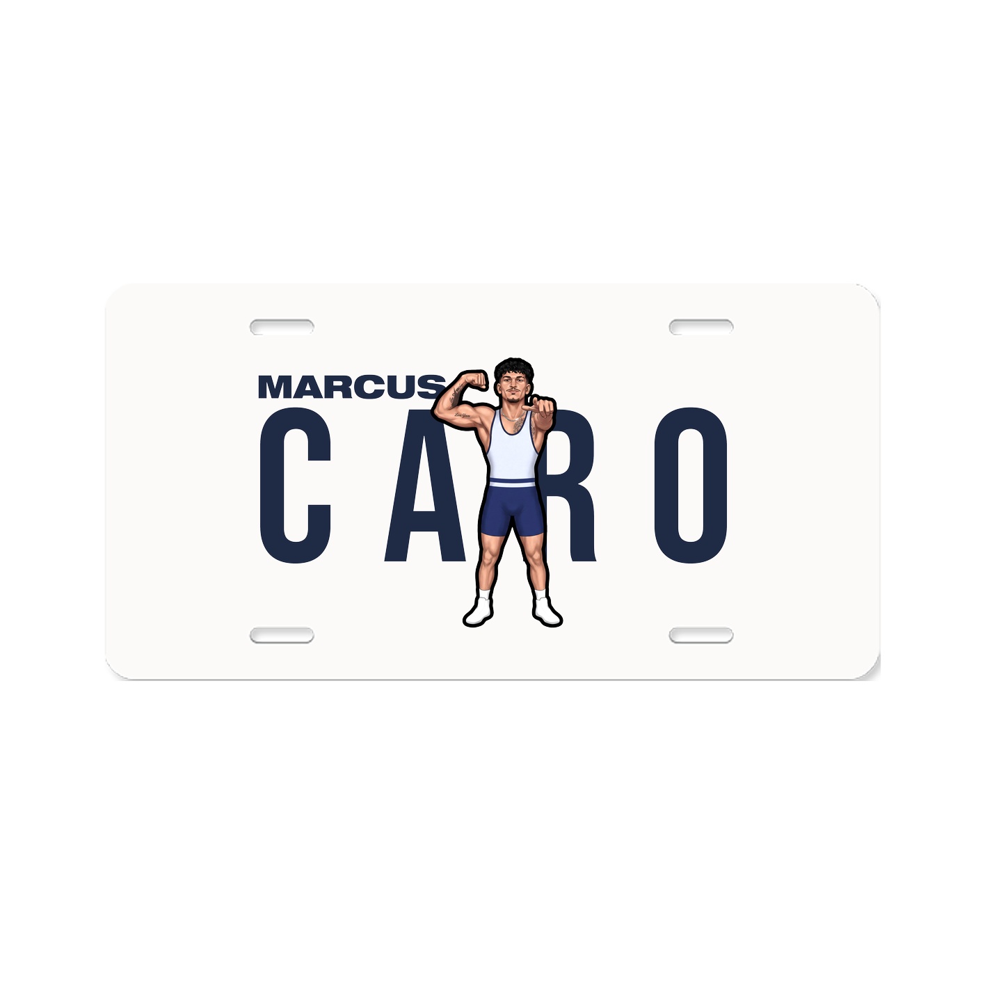 License Plate — Player Name in Classic