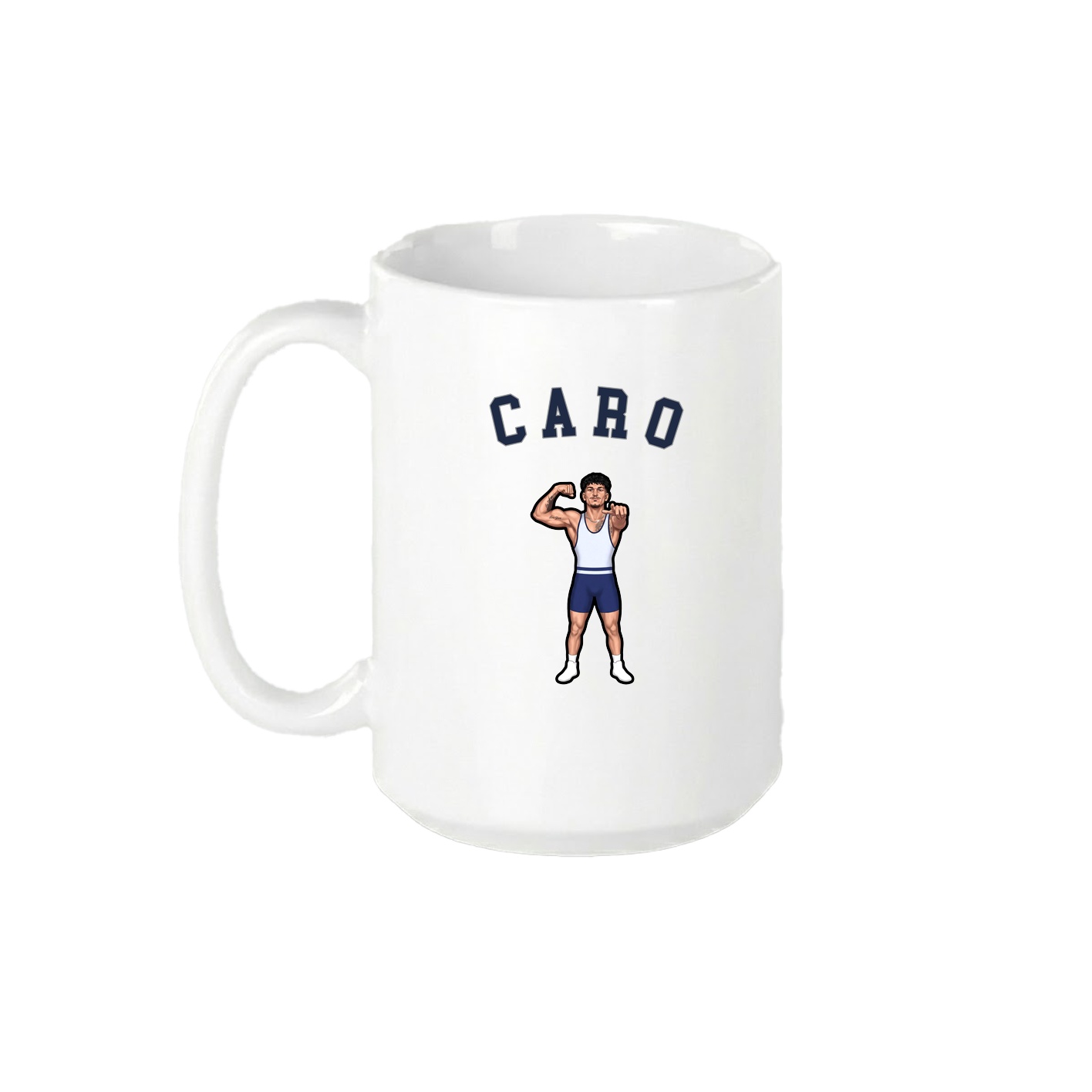 15oz Coffee Mug — Shirsey Arch in White