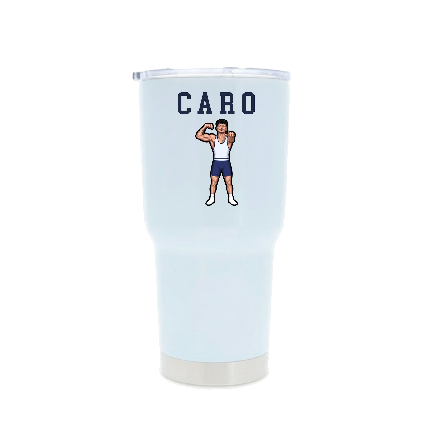 30oz Stainless Steel Tumbler — Shirsey in White