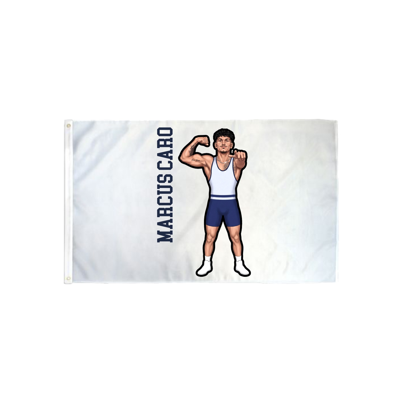 3x5 Flag — Name Vertical in Classic