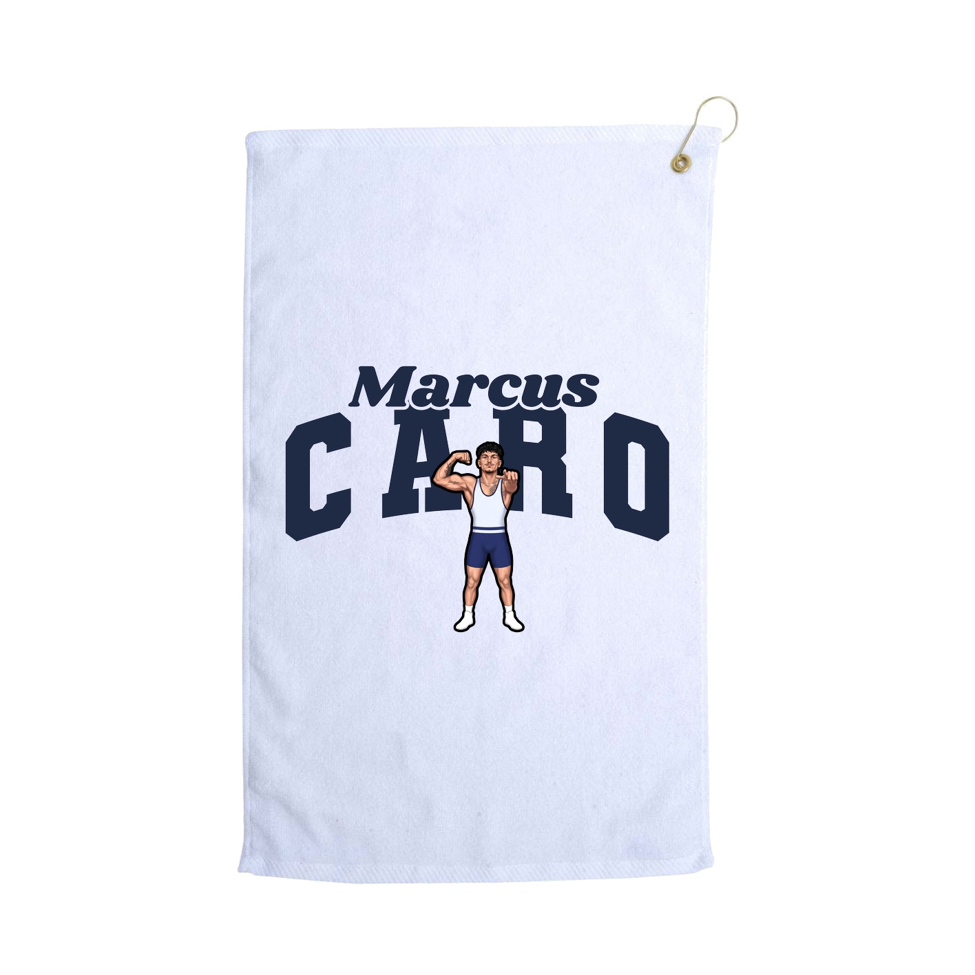 Golf Towel — Signature Arch in White
