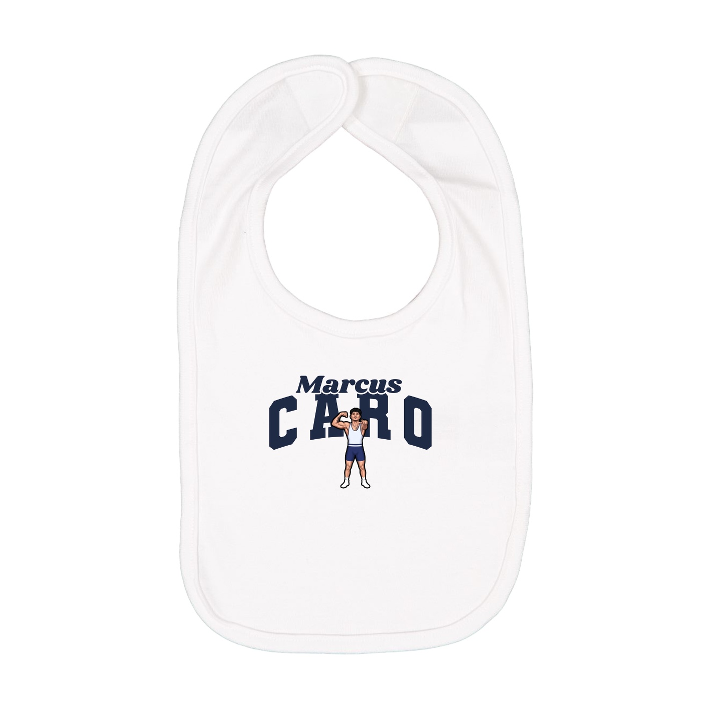 Infant Bib — Signature Arch in White