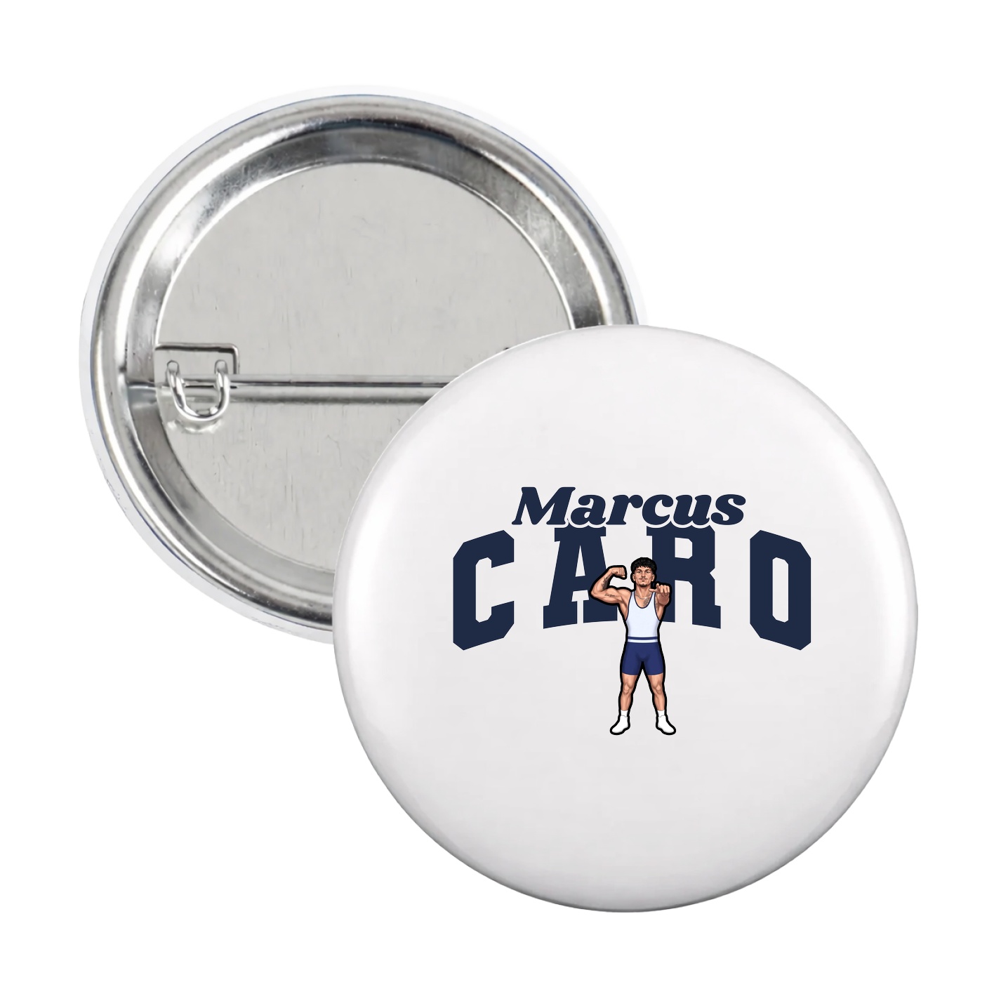 Game Day Button — Signature Arch in White