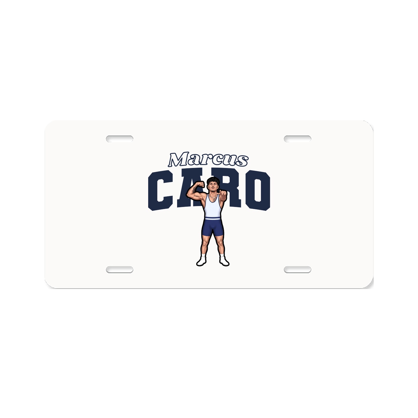License Plate — Name Arch in Classic