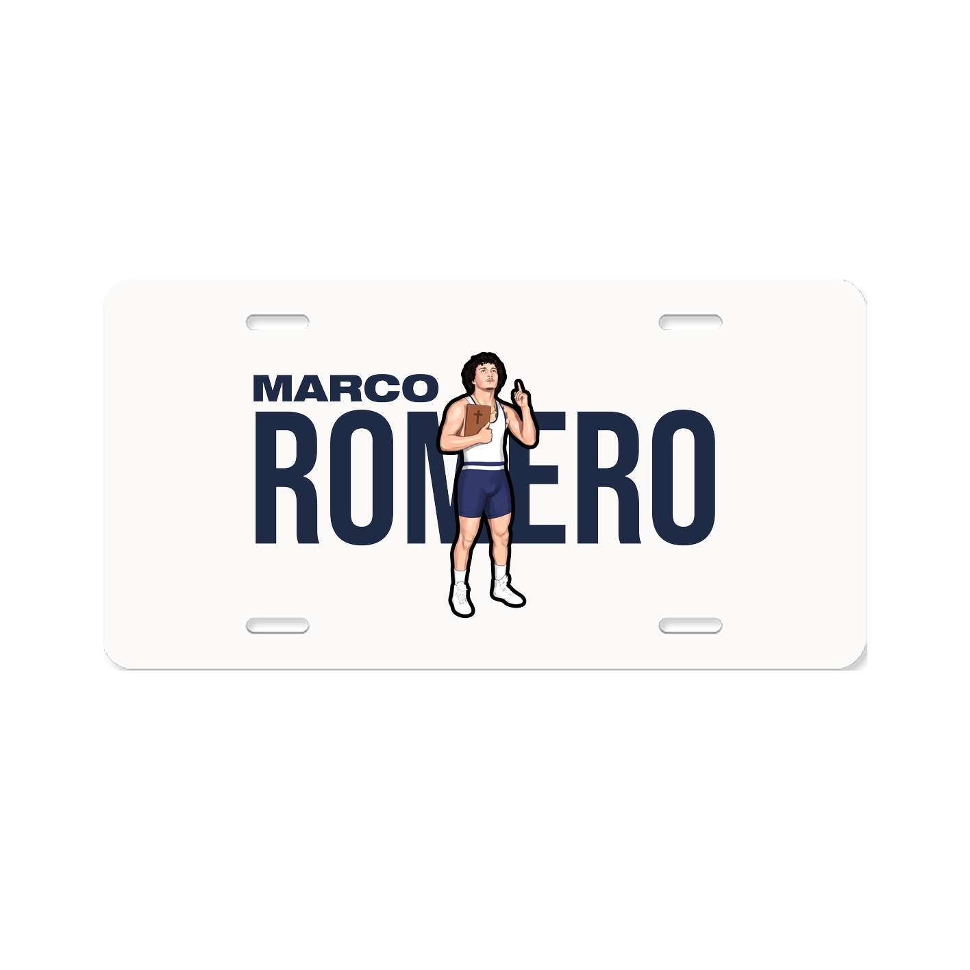 License Plate — Player Name in Classic
