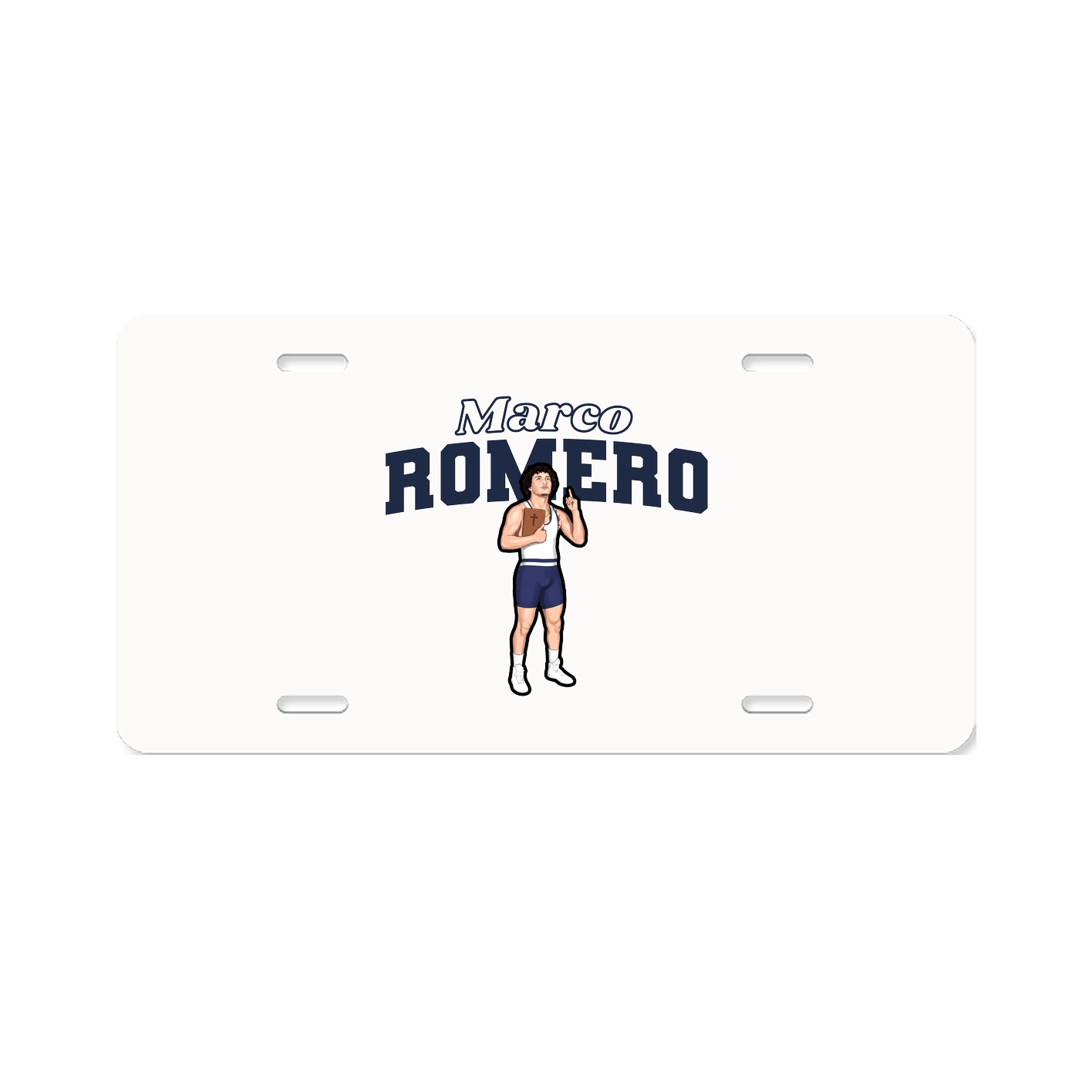 License Plate — Name Arch in Classic