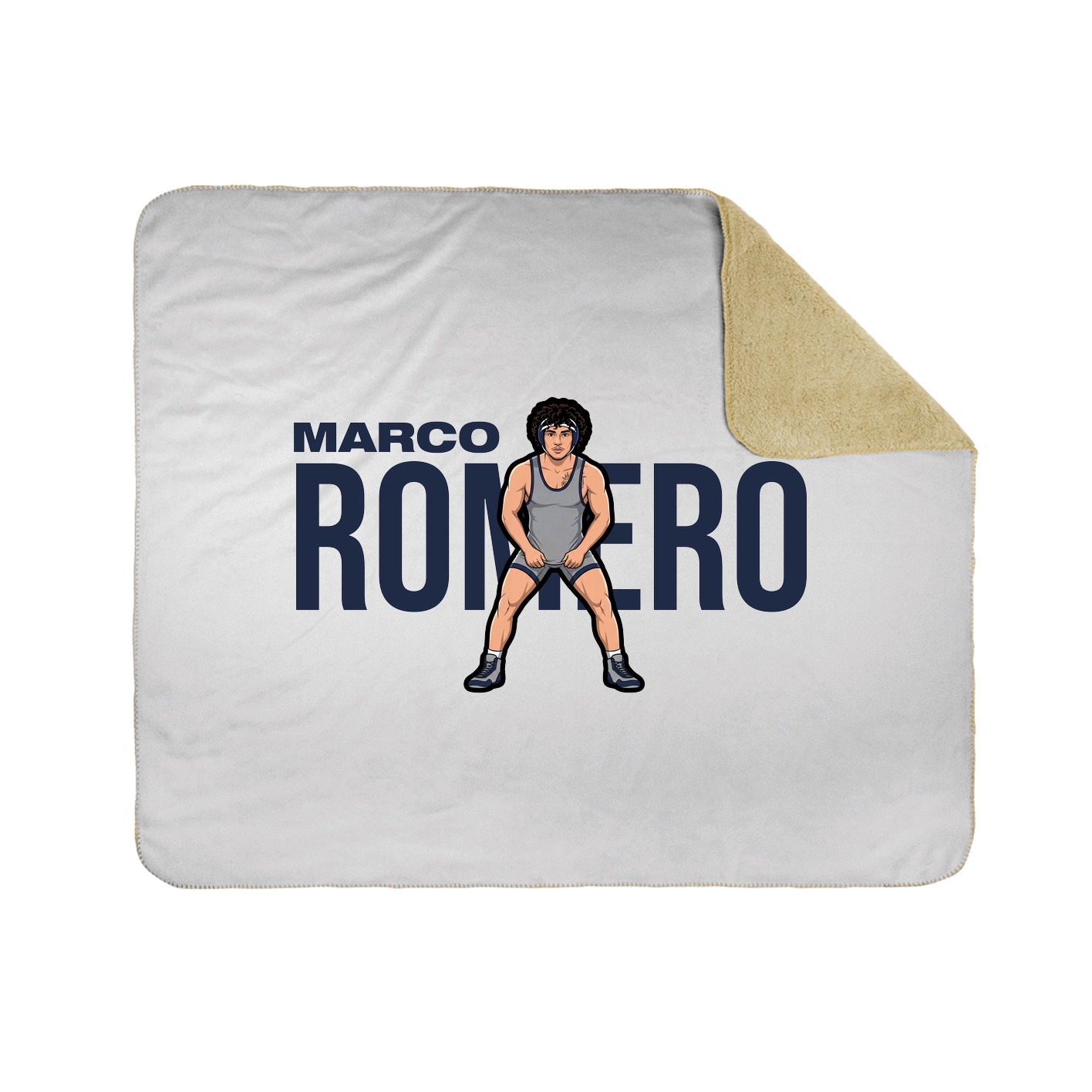 Throw Blanket — Player Name in White