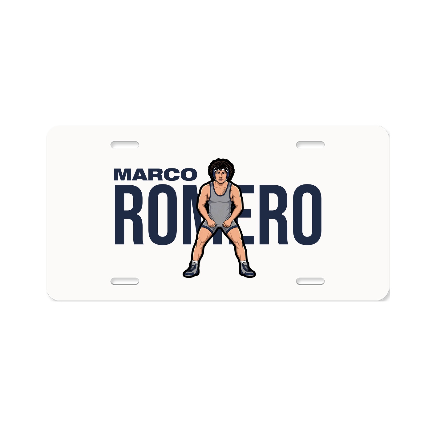License Plate — Player Name in Classic
