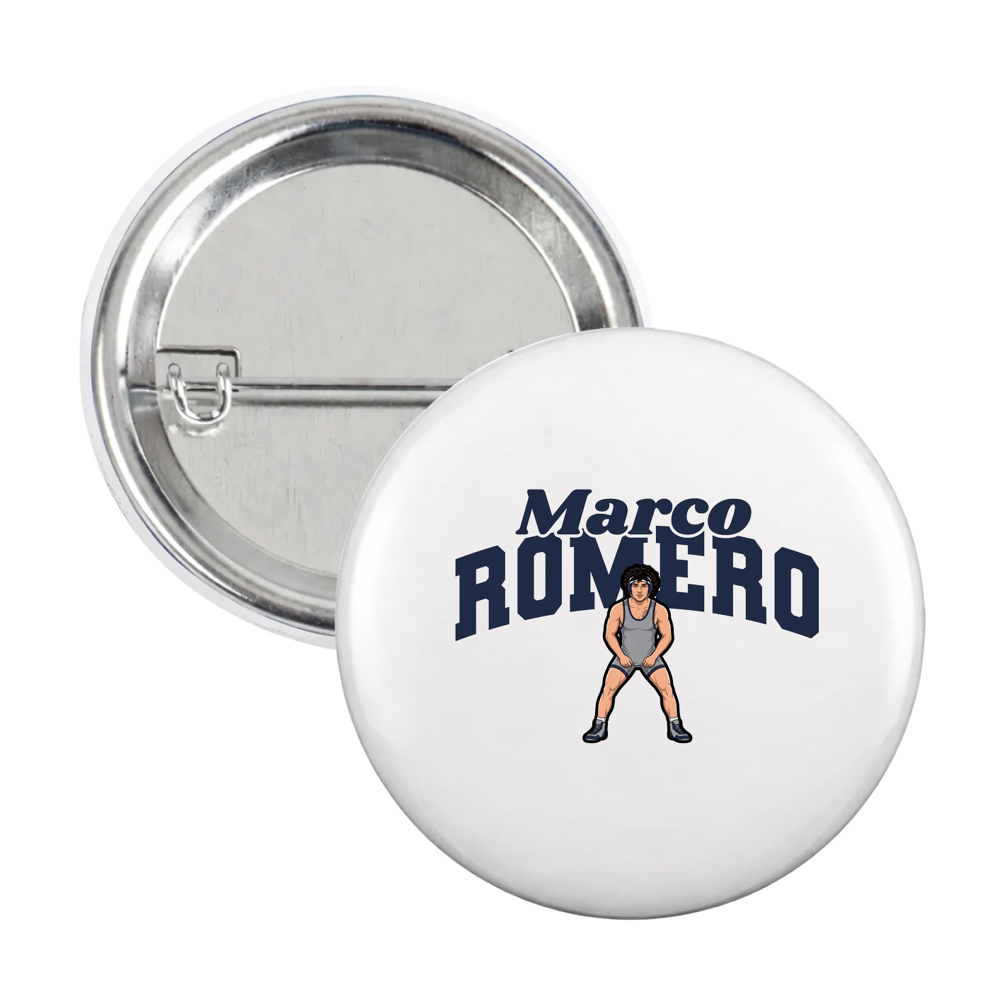 Game Day Button — Signature Arch in White