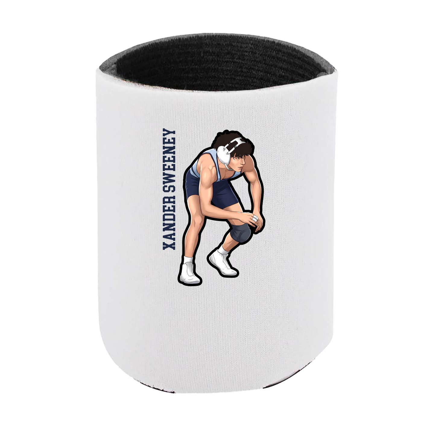 Can Holder — Name Vertical in White