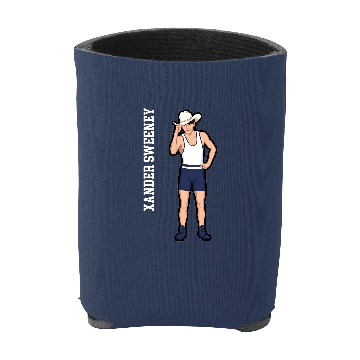 Can Holder — Name Vertical in Navy