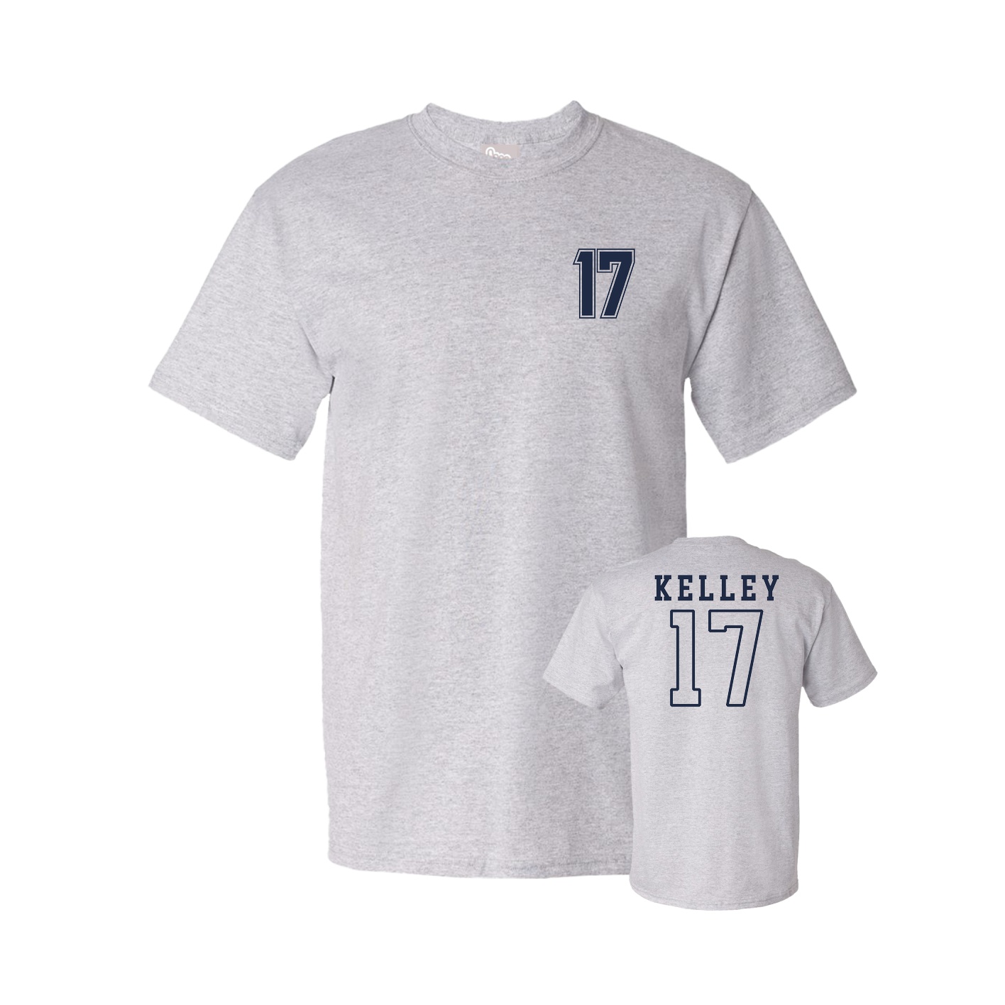 Youth Tee — Chest Back in Grey