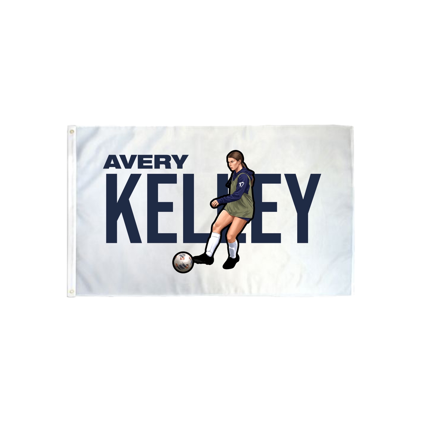 3x5 Flag — Player Name in Classic