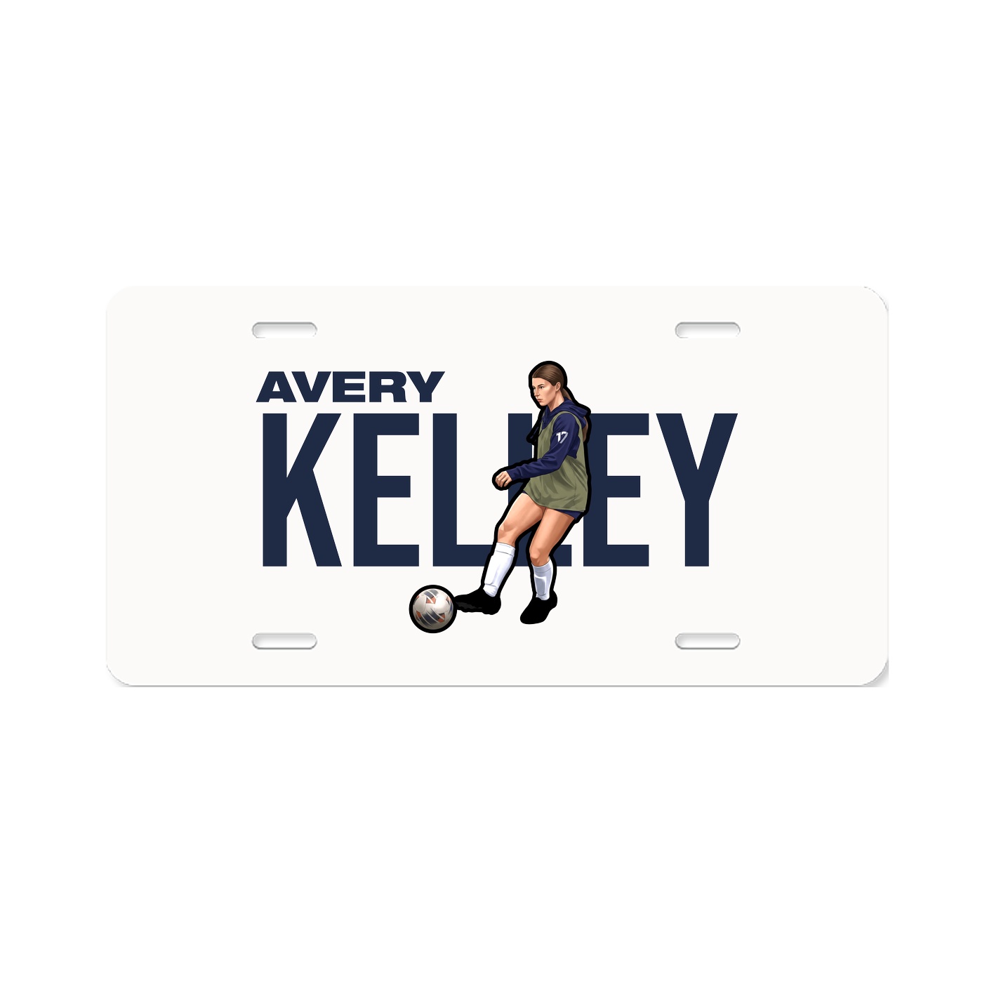 License Plate — Player Name in Classic