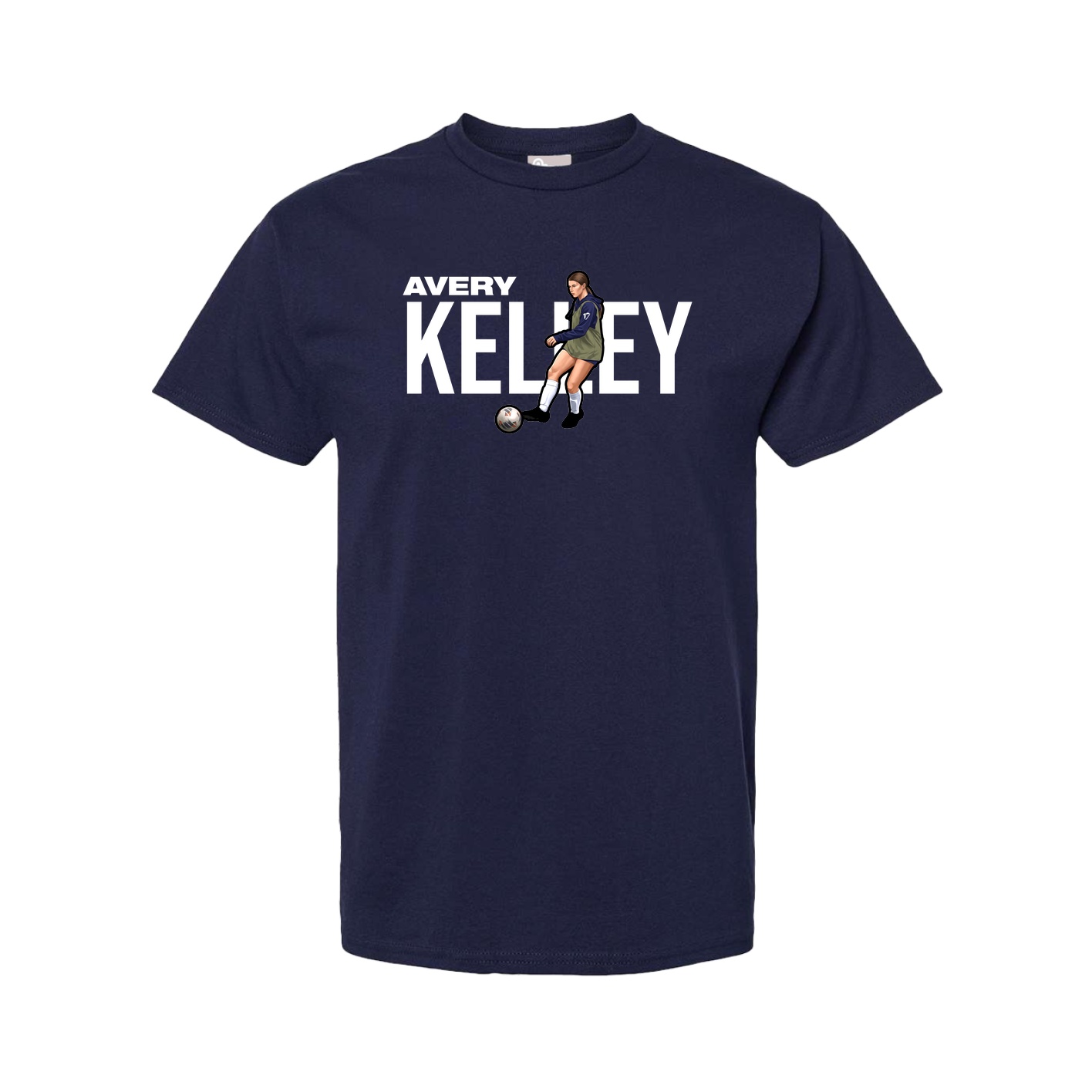 Tee — Player Name in Navy