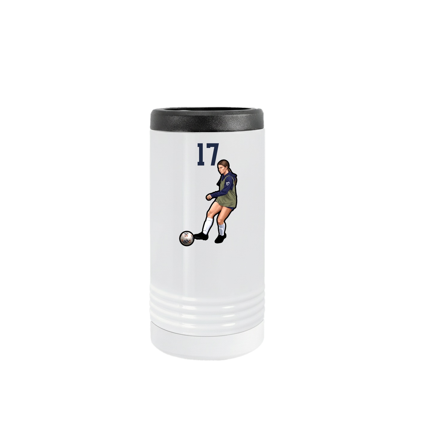 Slim Beverage Holder — Number Top in White