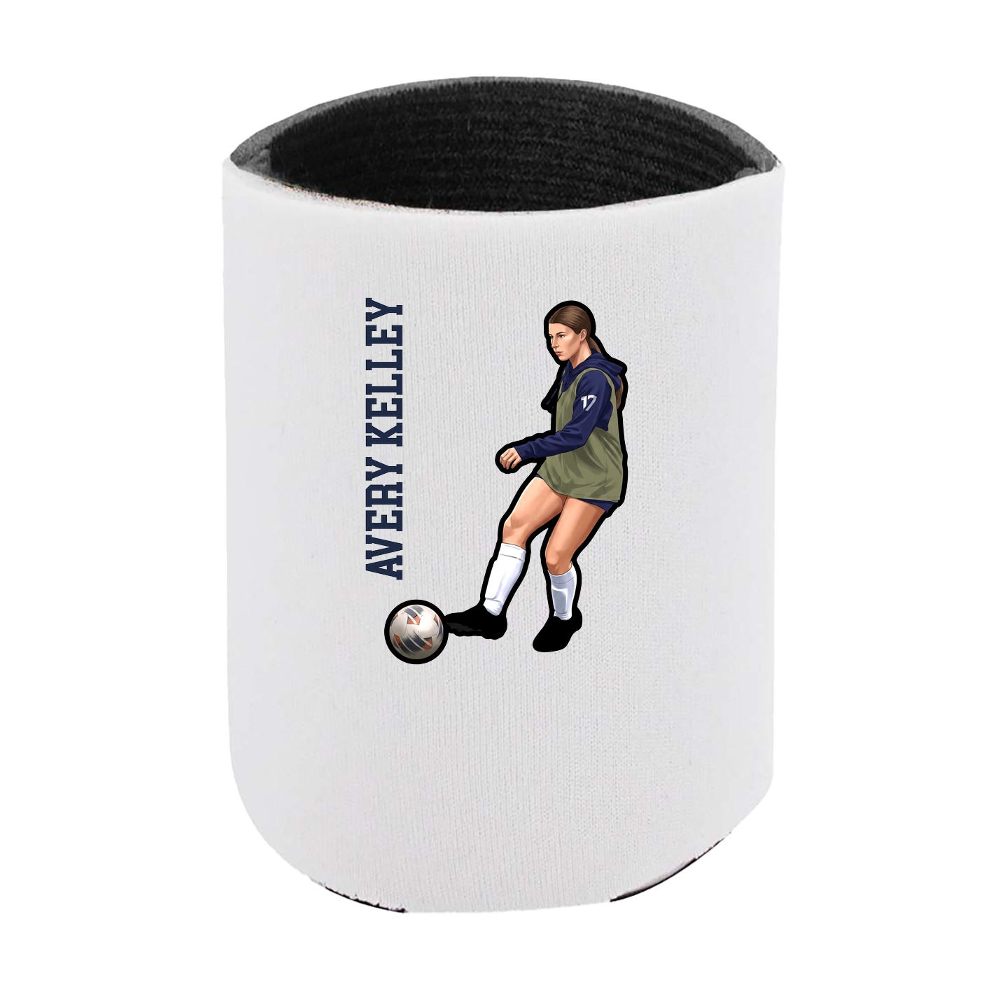 Can Holder — Name Vertical in White