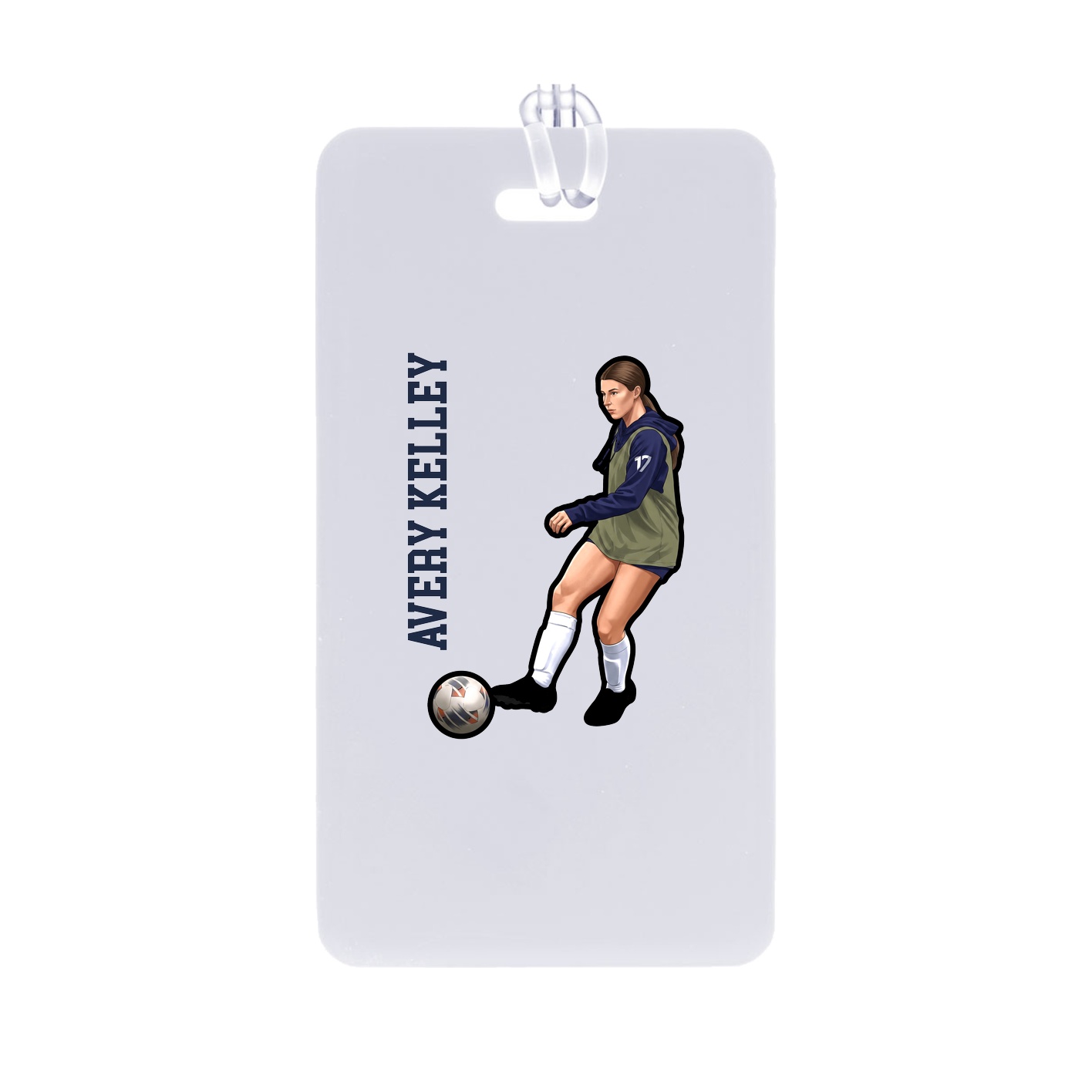 Bag Tag — Name Vertical in Classic