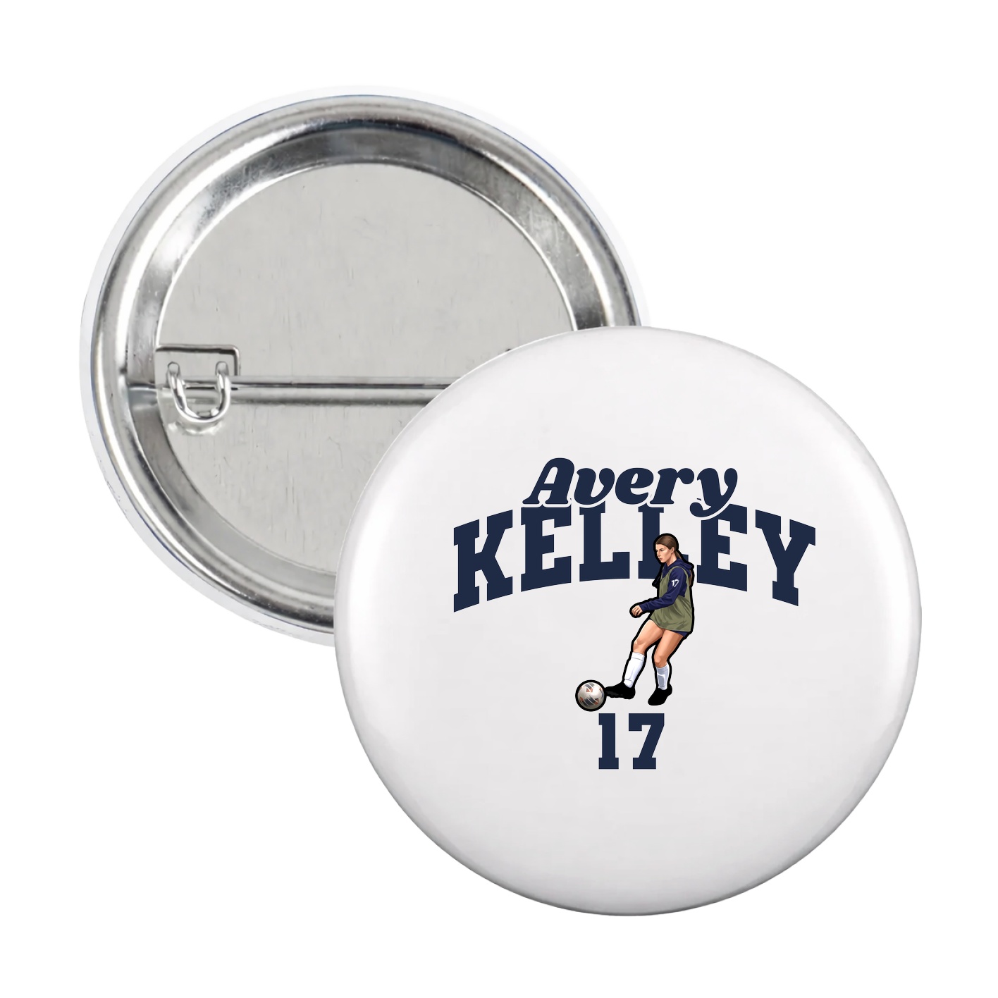 Game Day Button — Signature Arch in White