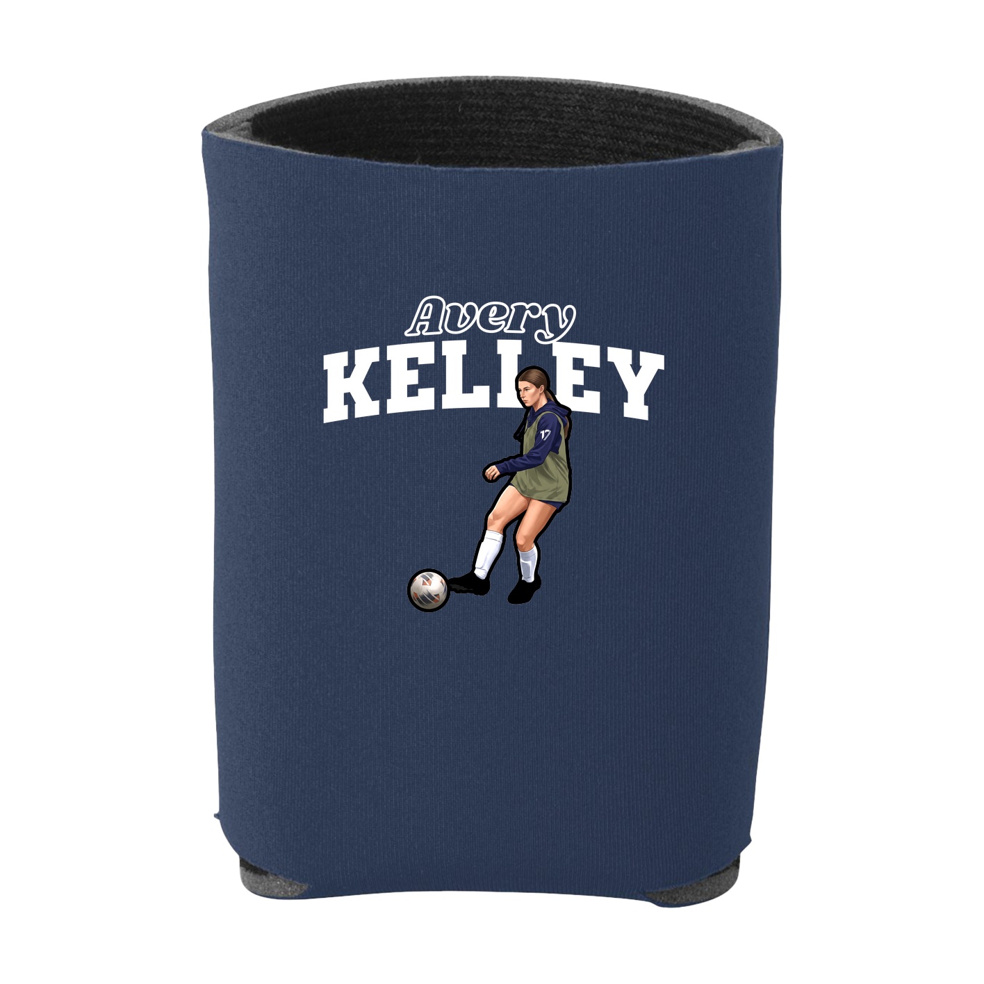 Can Holder — Name Arch in Navy