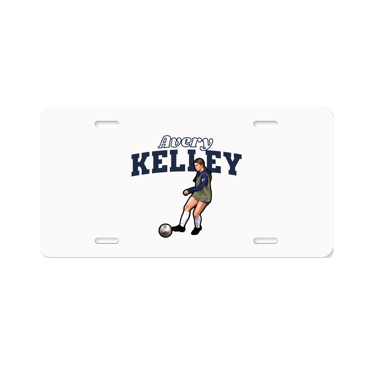 License Plate — Name Arch in Classic