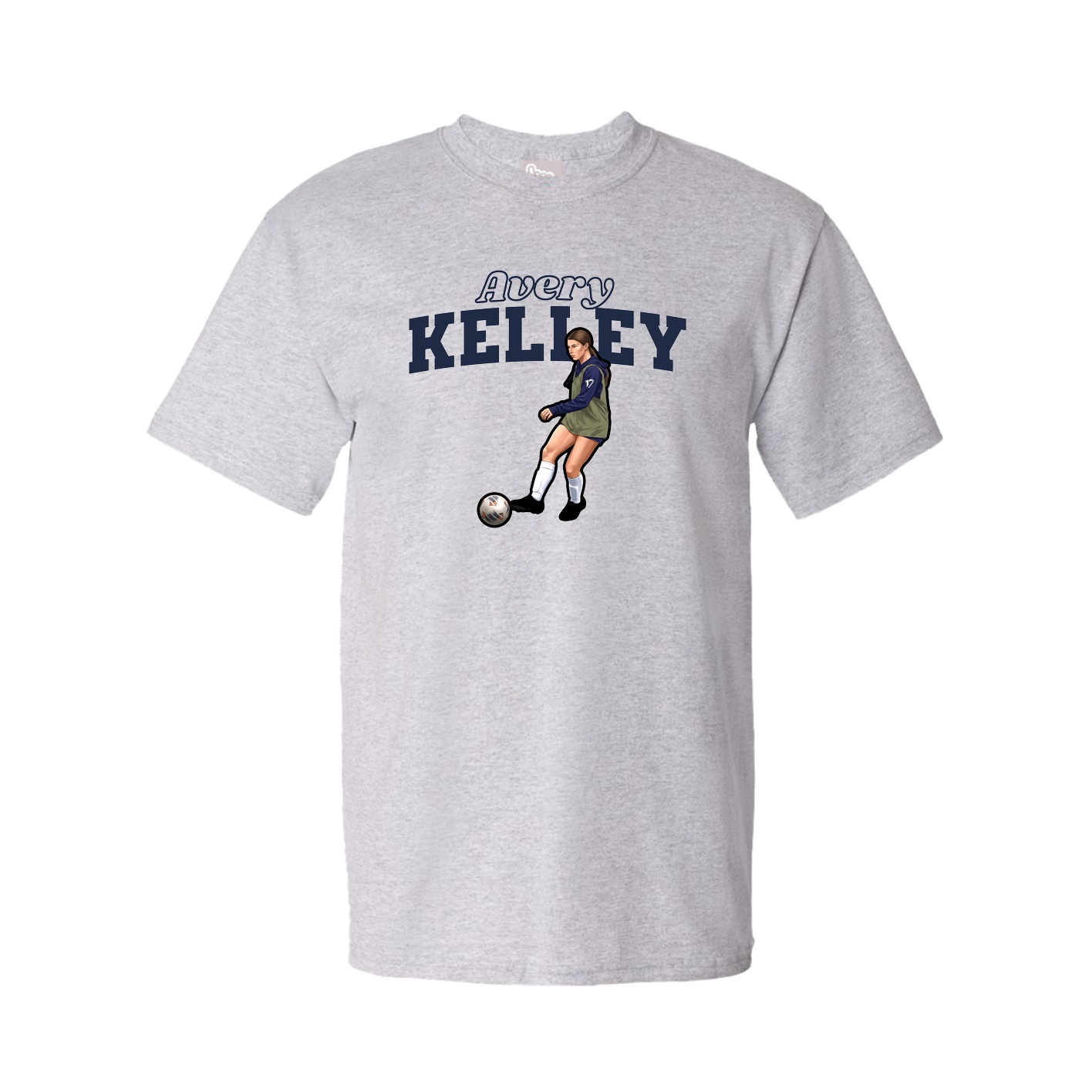 Tee — Name Arch in Grey