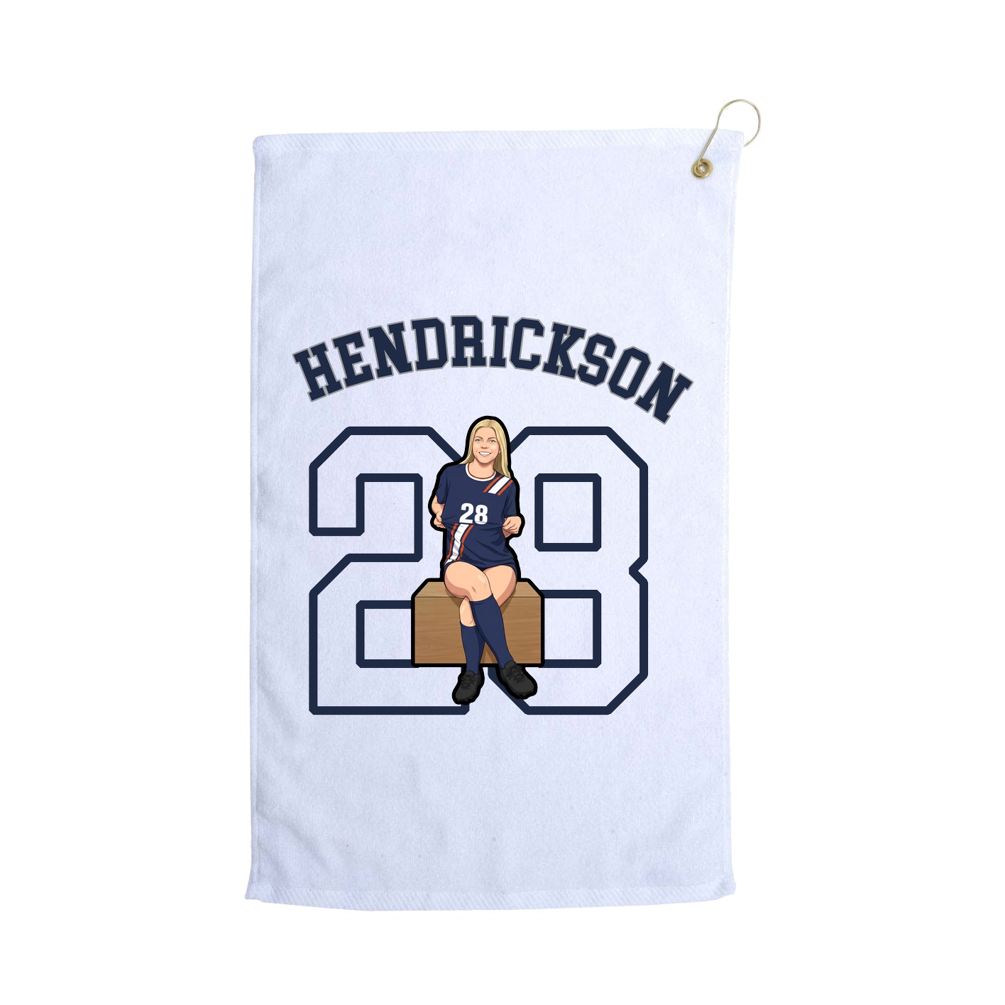 Golf Towel — Shirsey Arch in White