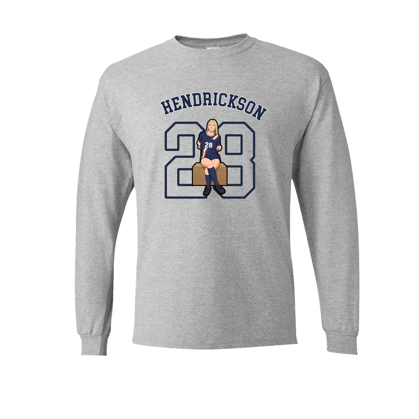 Long Sleeve Tee — Shirsey Arch in Grey