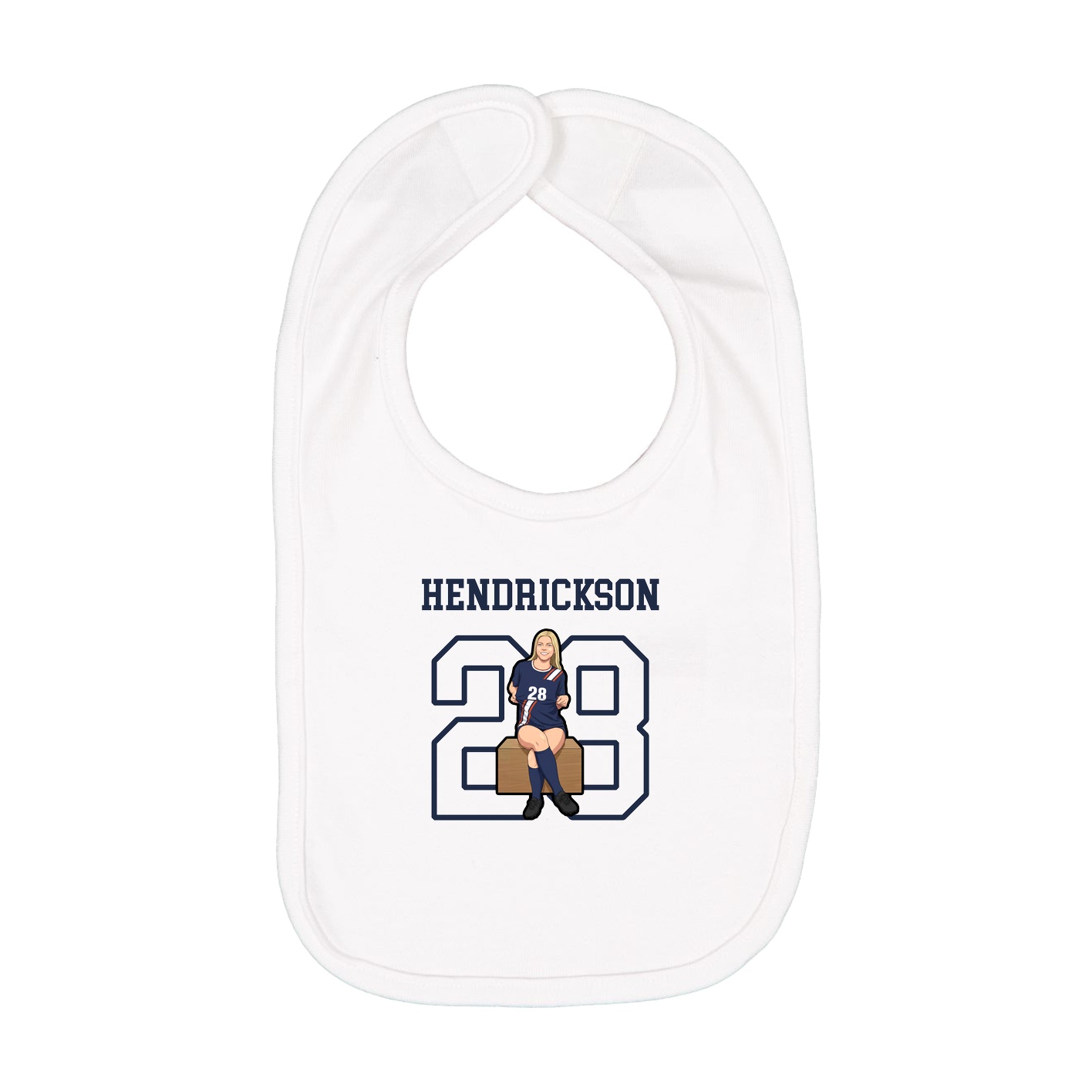 Infant Bib — Shirsey in White