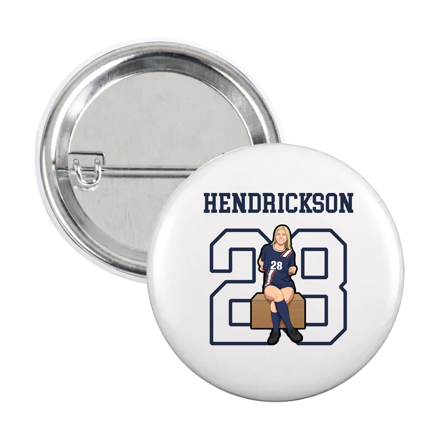 Game Day Button — Shirsey in White