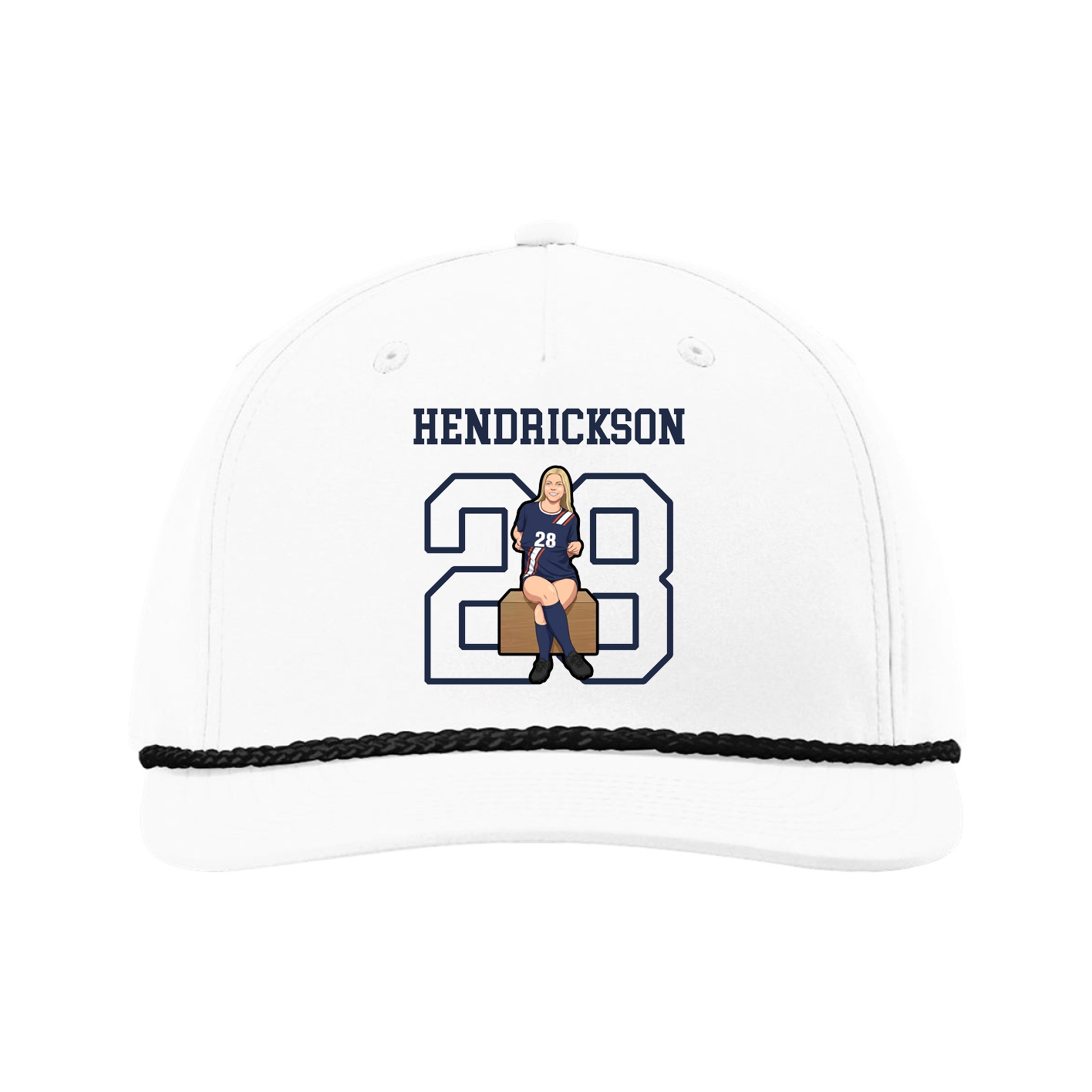 Five-Panel Classic Rope Cap — Shirsey in White