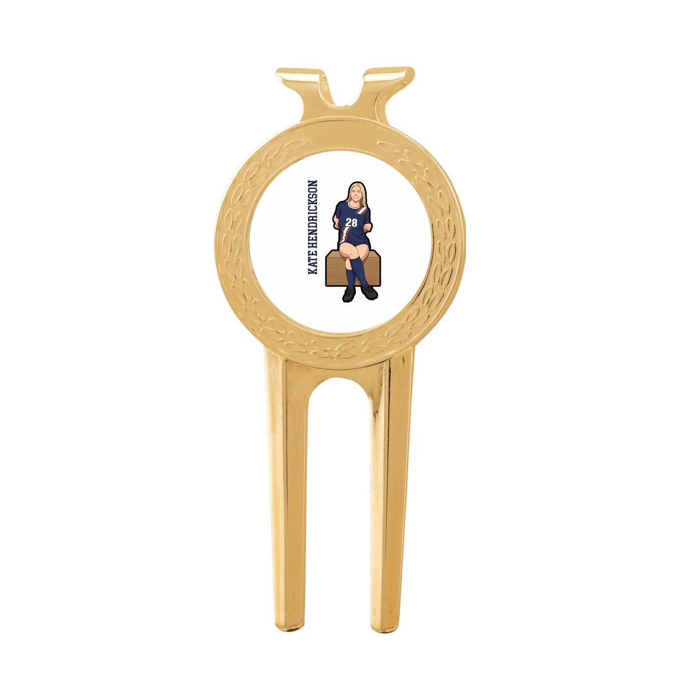 Divot Tool with Ball Marker — Name Vertical in Classic