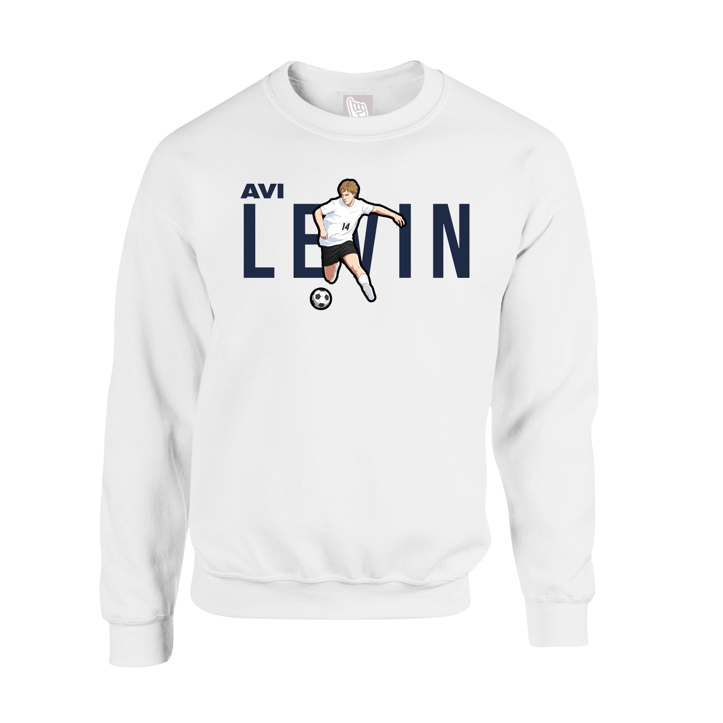 Fleece Crew — Player Name in White