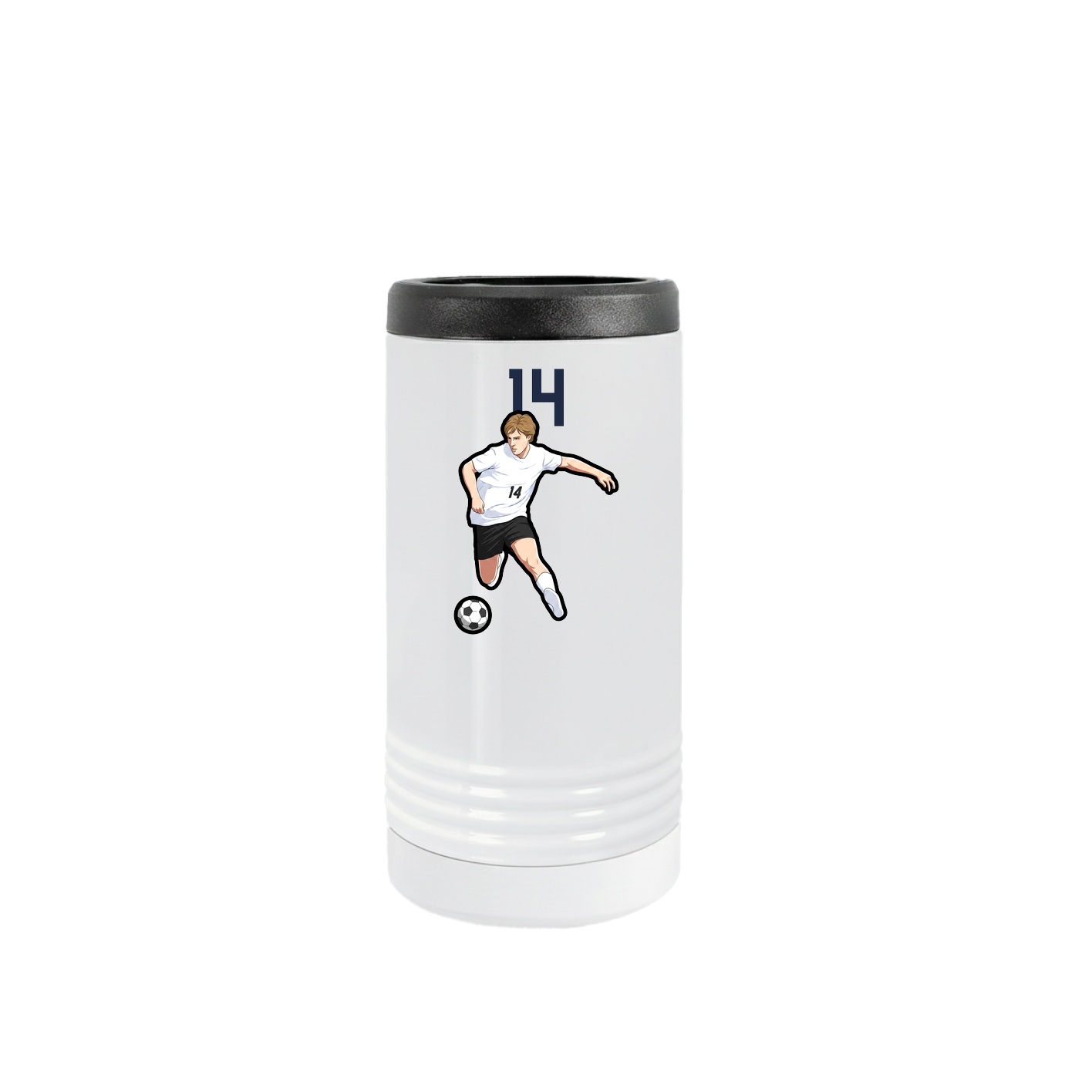 Slim Beverage Holder — Number Top in White