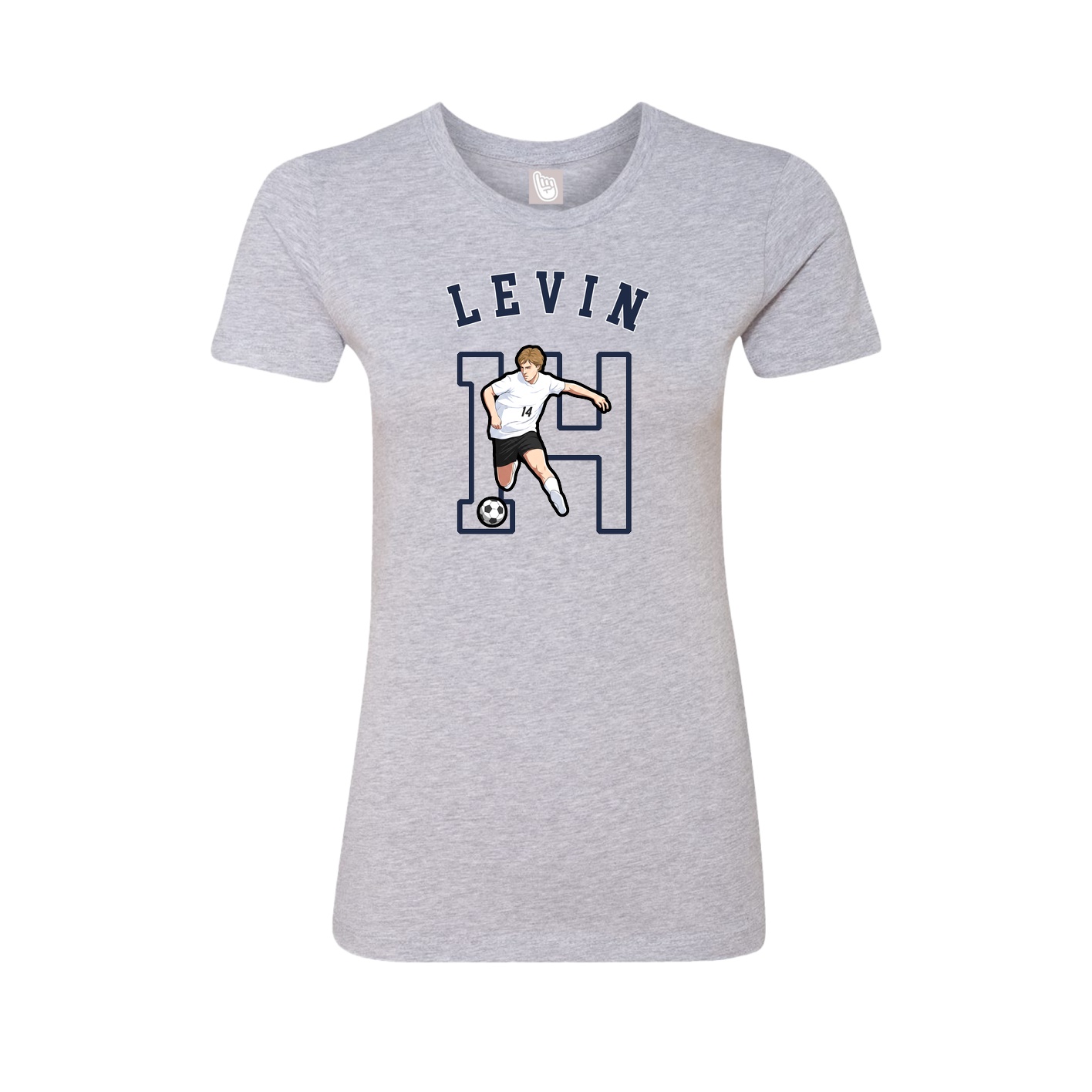 Fitted Women's Tee — Shirsey Arch in Grey