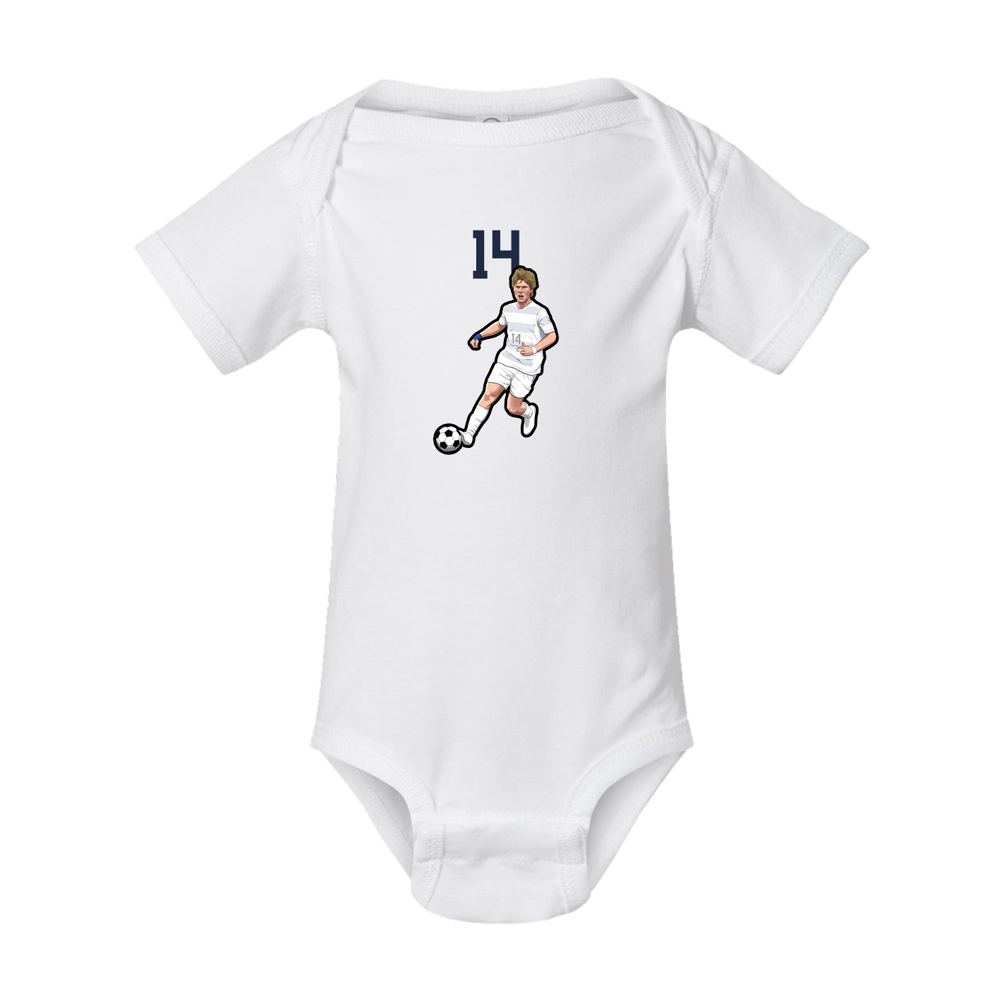 Baby Onesie — Number Top in White