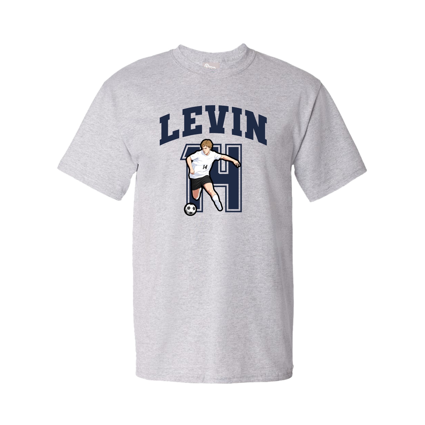 Youth Tee — Number in Grey