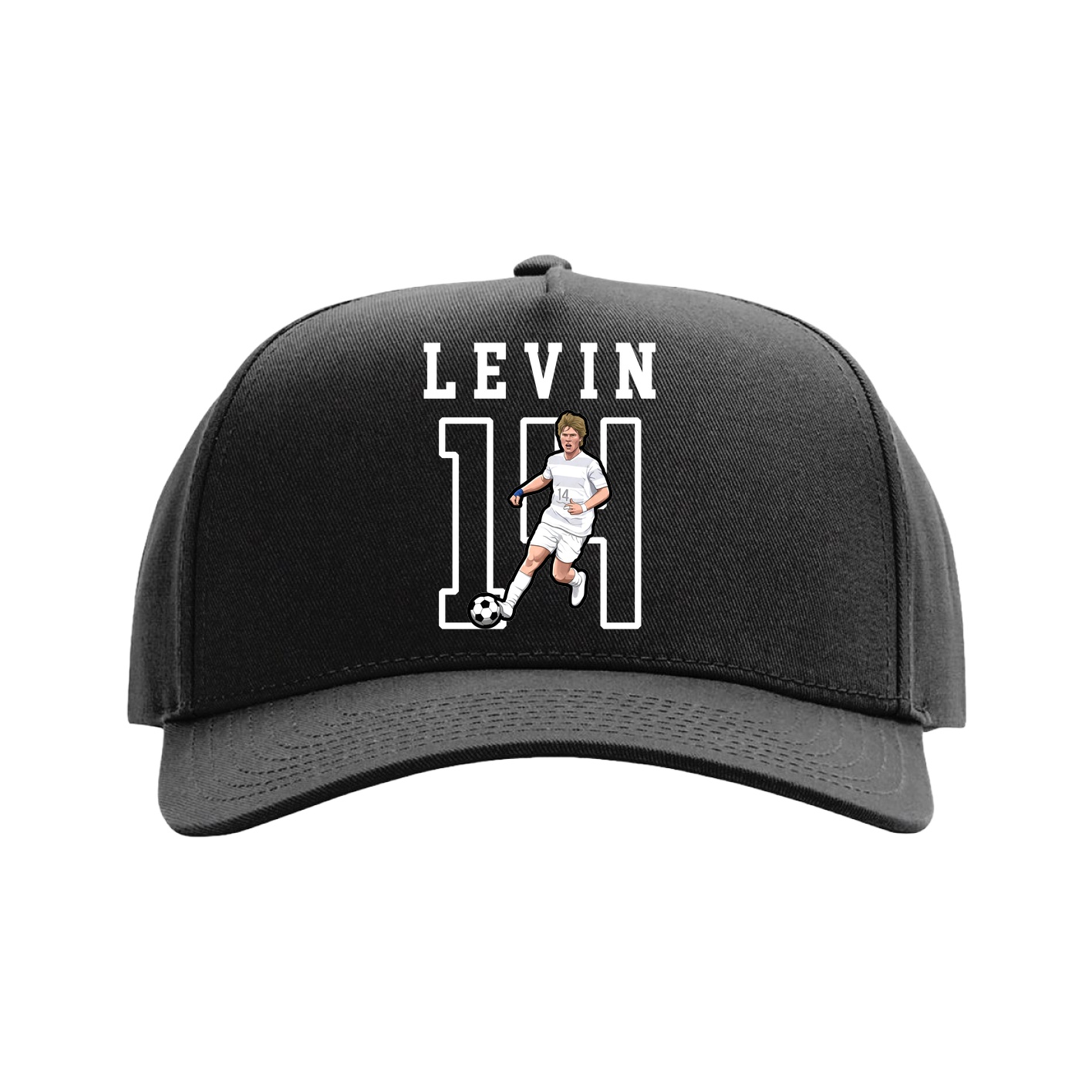 Full Fabric Five-Panel Champ Cap — Shirsey in Black
