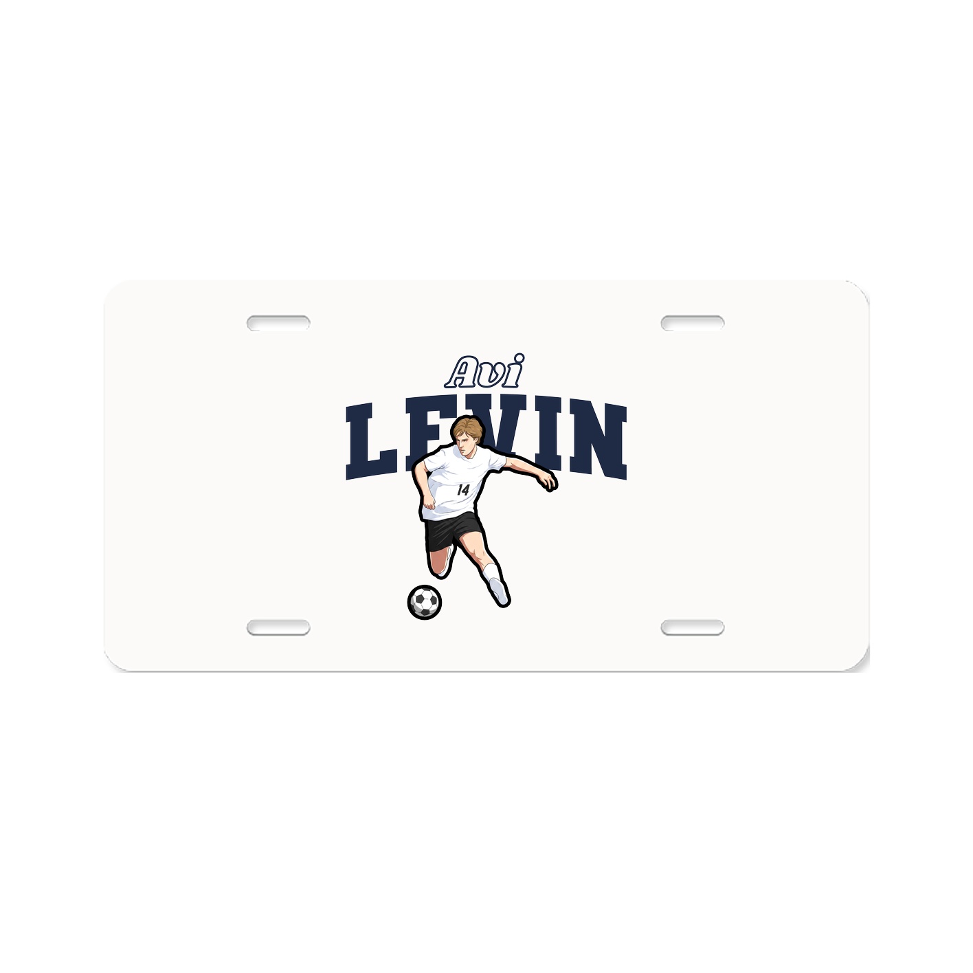 License Plate — Name Arch in Classic