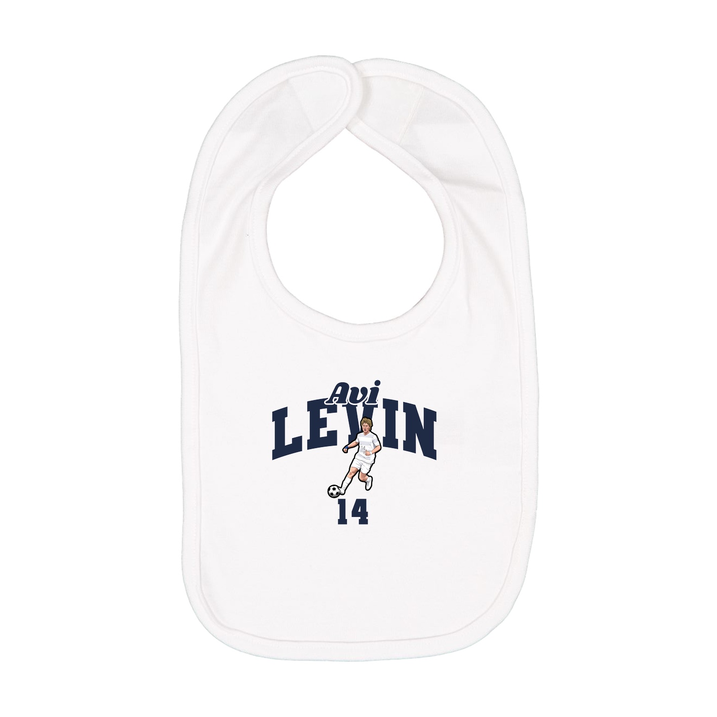 Infant Bib — Signature Arch in White