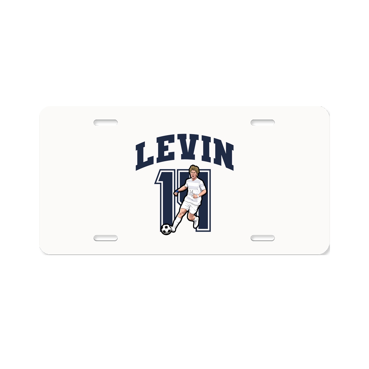 License Plate — Number in Classic