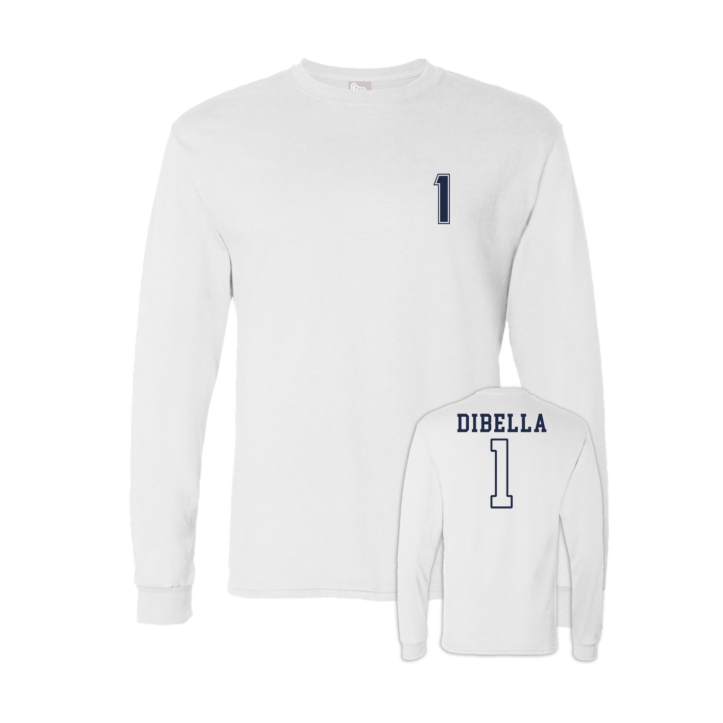 Long Sleeve Tee — Chest Back in White